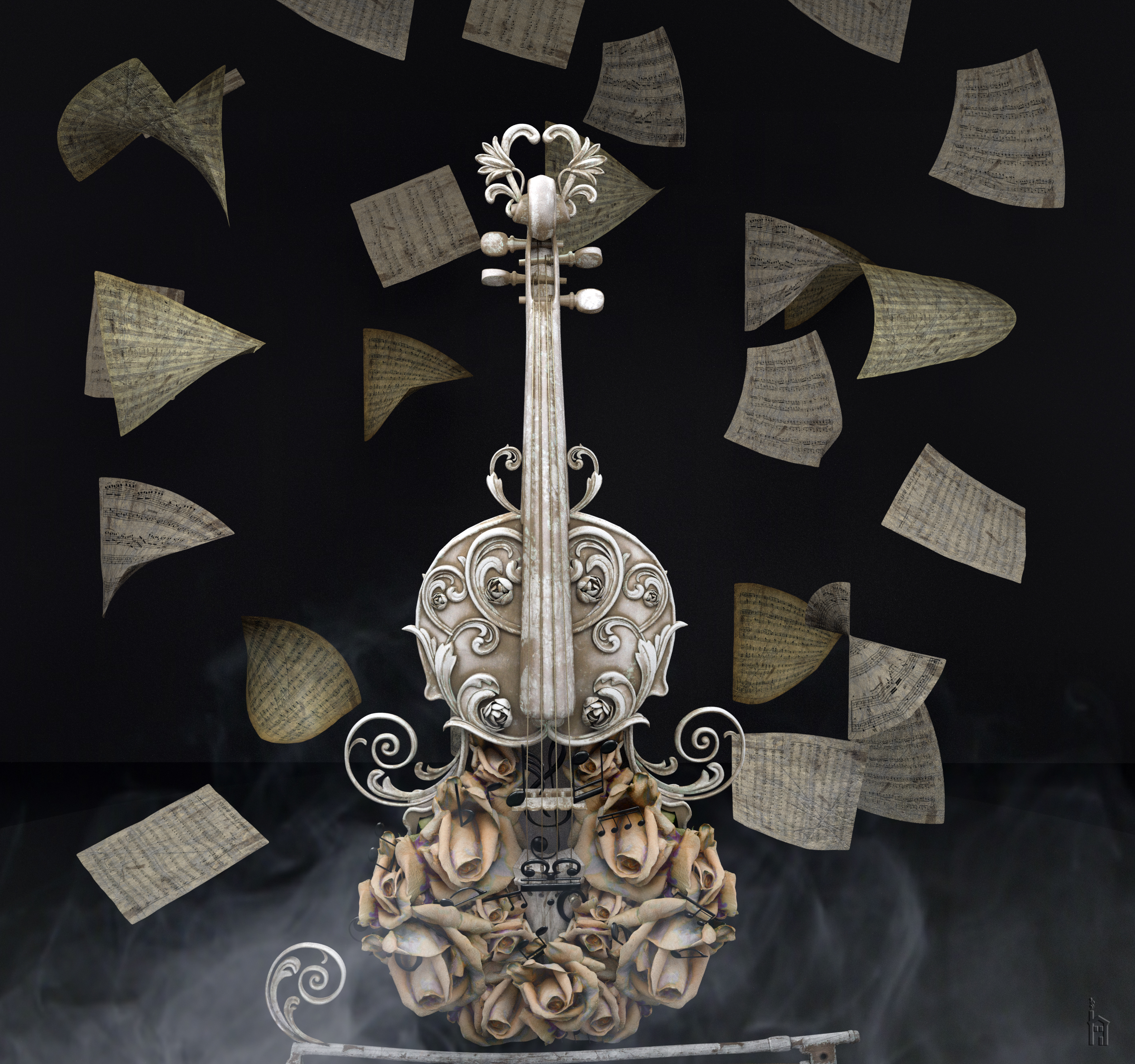 SWAN Song Violin Kit SWAN Song Violin Kit by: The Row House, 3D Models by Daz 3D