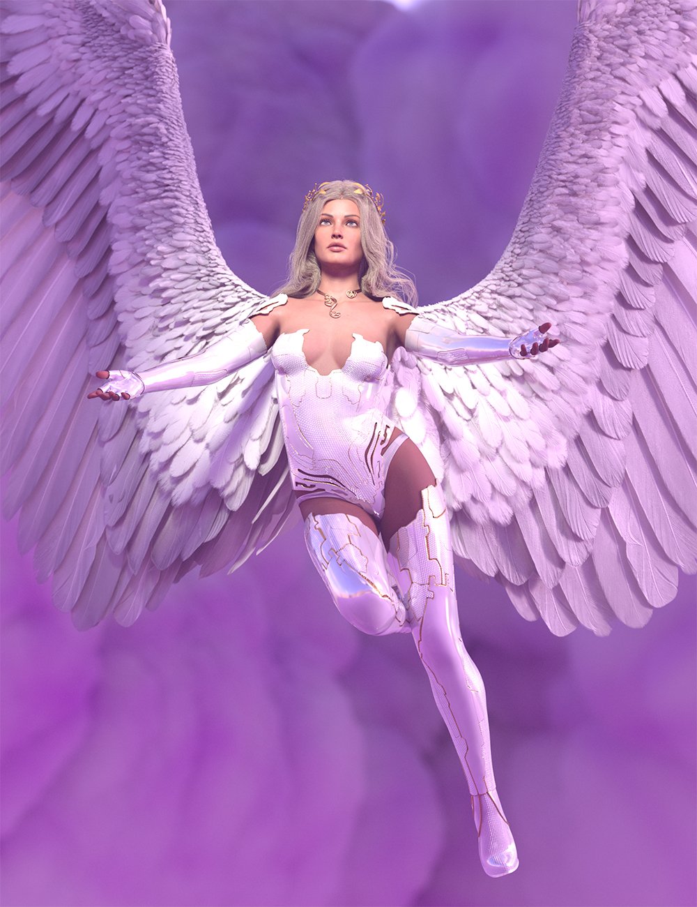 Guardian Angel Hierarchical Poses for Genesis 8.1 Female and Avija Wings by: Ensary, 3D Models by Daz 3D