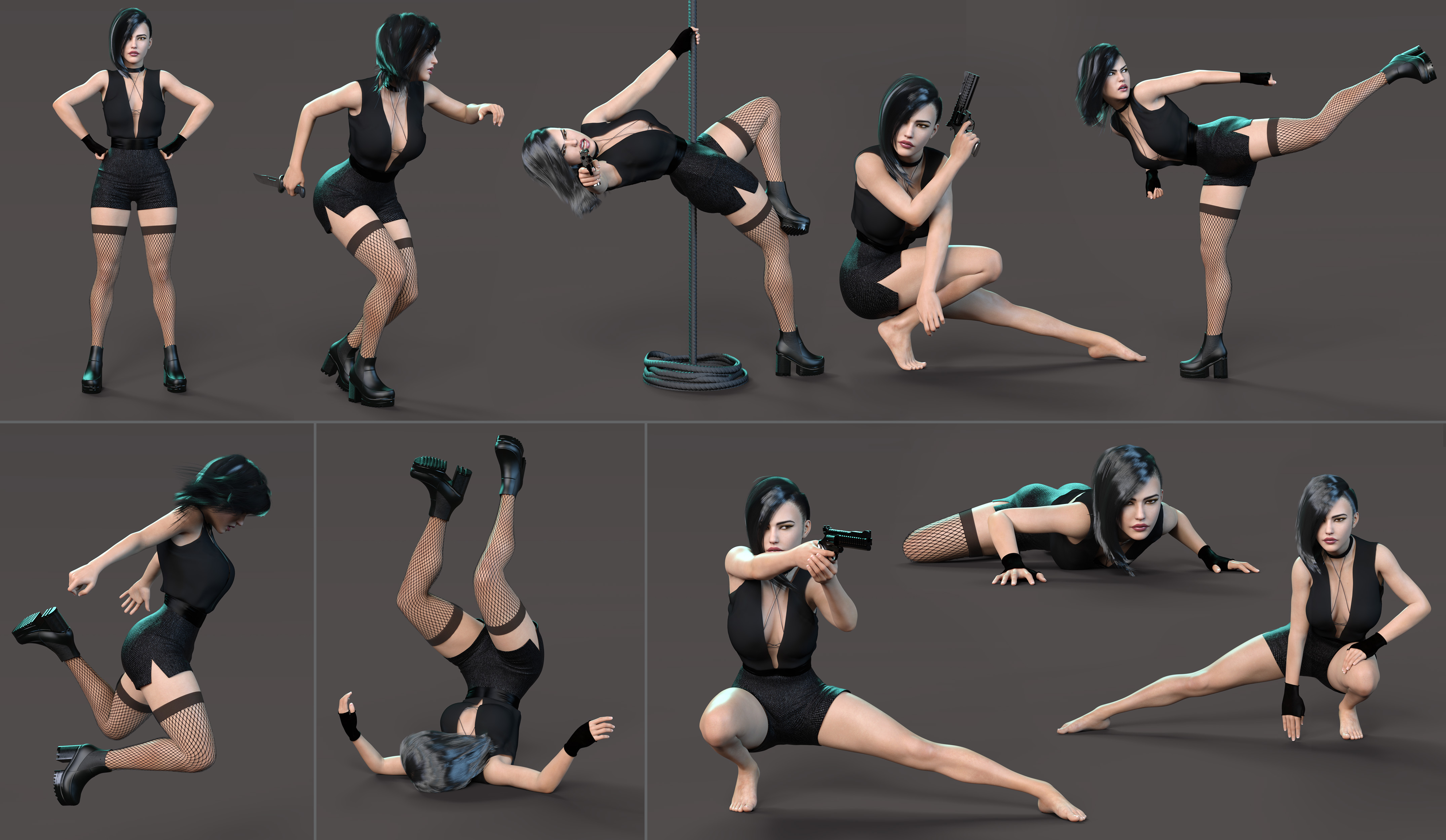 Z Assassin Warrior Shape and Pose Mega Set for Genesis 8 and 8.1 Female Z Assassin Warrior Shape and Pose Mega Set for Genesis 8 and 8.1 Female by: Zeddicuss, 3D Models by Daz 3D