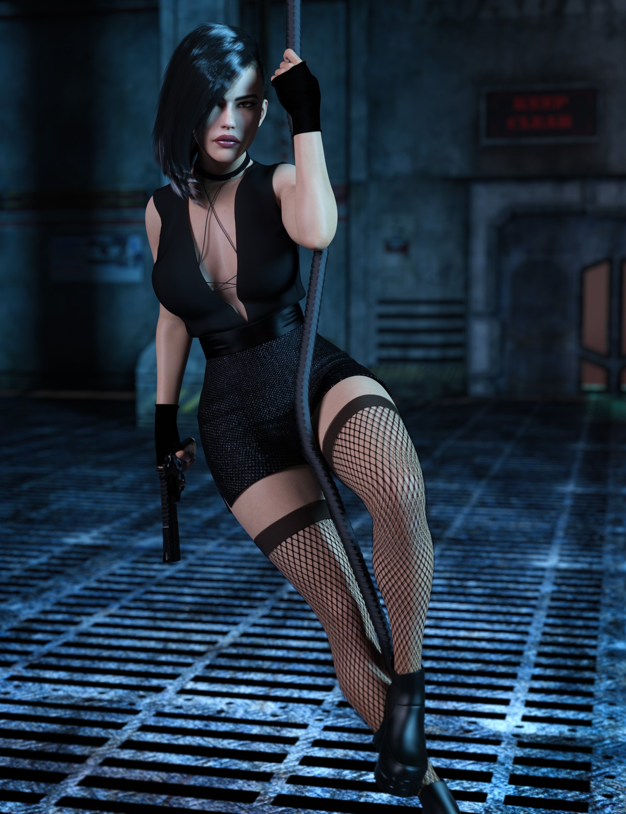 Z Assassin Warrior Shape and Pose Mega Set for Genesis 8 and 8.1 Female by: Zeddicuss, 3D Models by Daz 3D