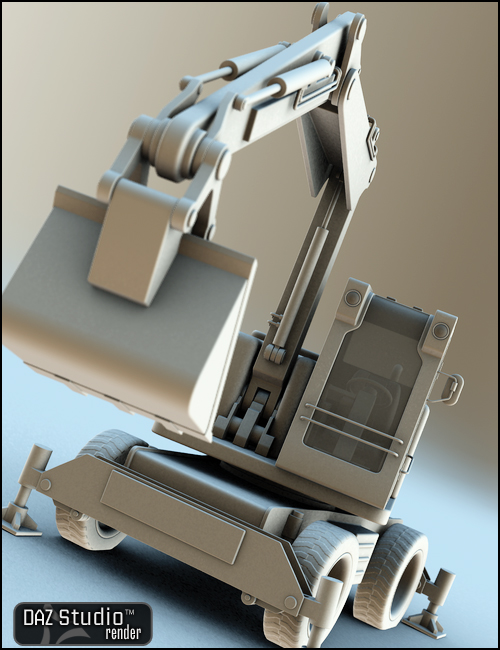 Wheel Excavator Wheel Excavator by: , 3D Models by Daz 3D