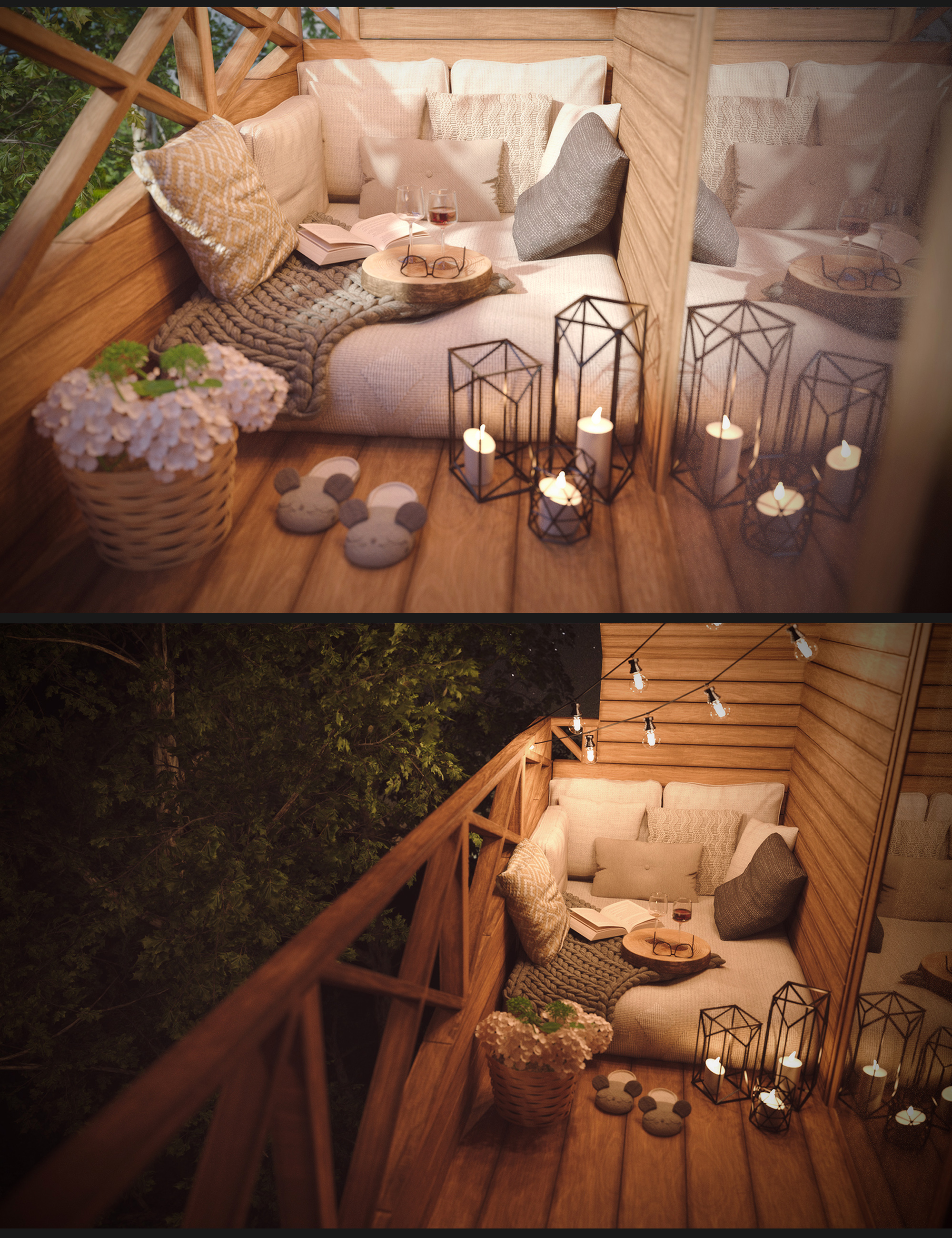 Small Cozy Balcony by: Polish, 3D Models by Daz 3D