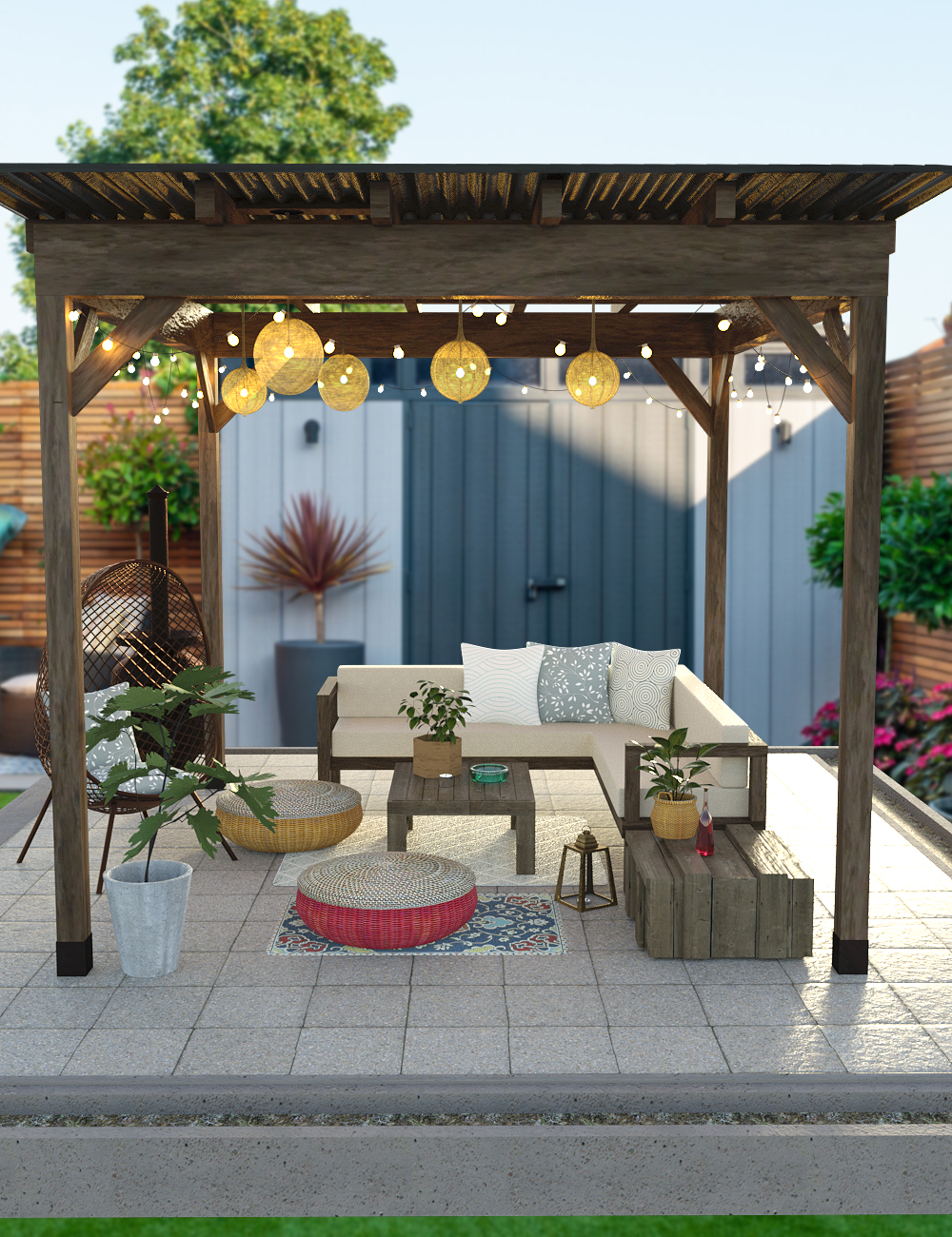 Patio Garden by: Digitallab3D, 3D Models by Daz 3D