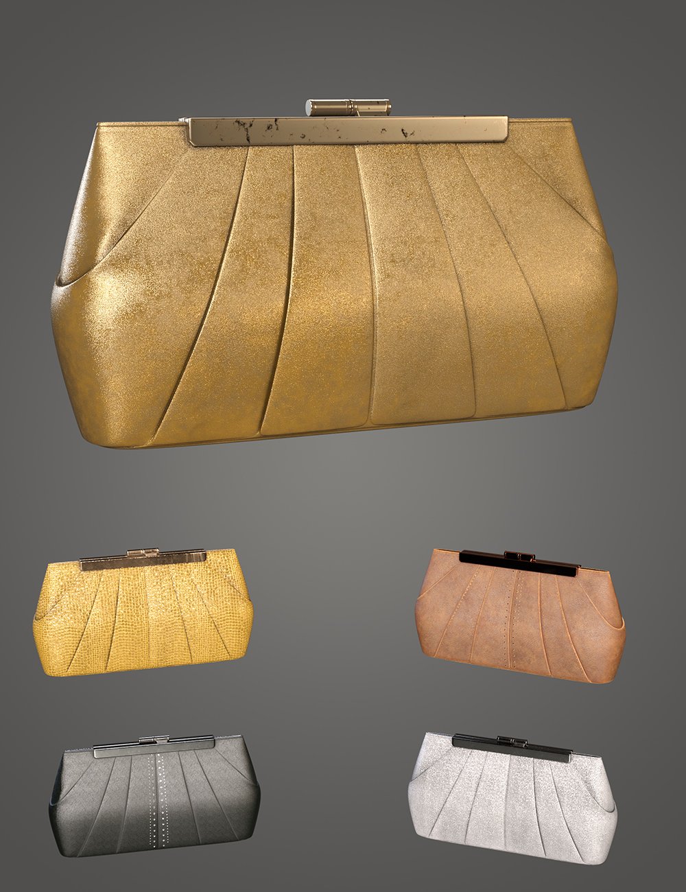 Red Carpet Formal Outfit Clutch for Genesis 8 Females
