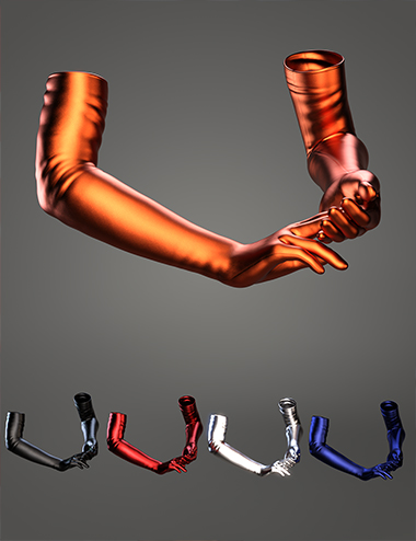 Red Carpet Formal Outfit Gloves for Genesis 8 Females by: Barbara BrundonUmblefuglyShox-Design, 3D Models by Daz 3D