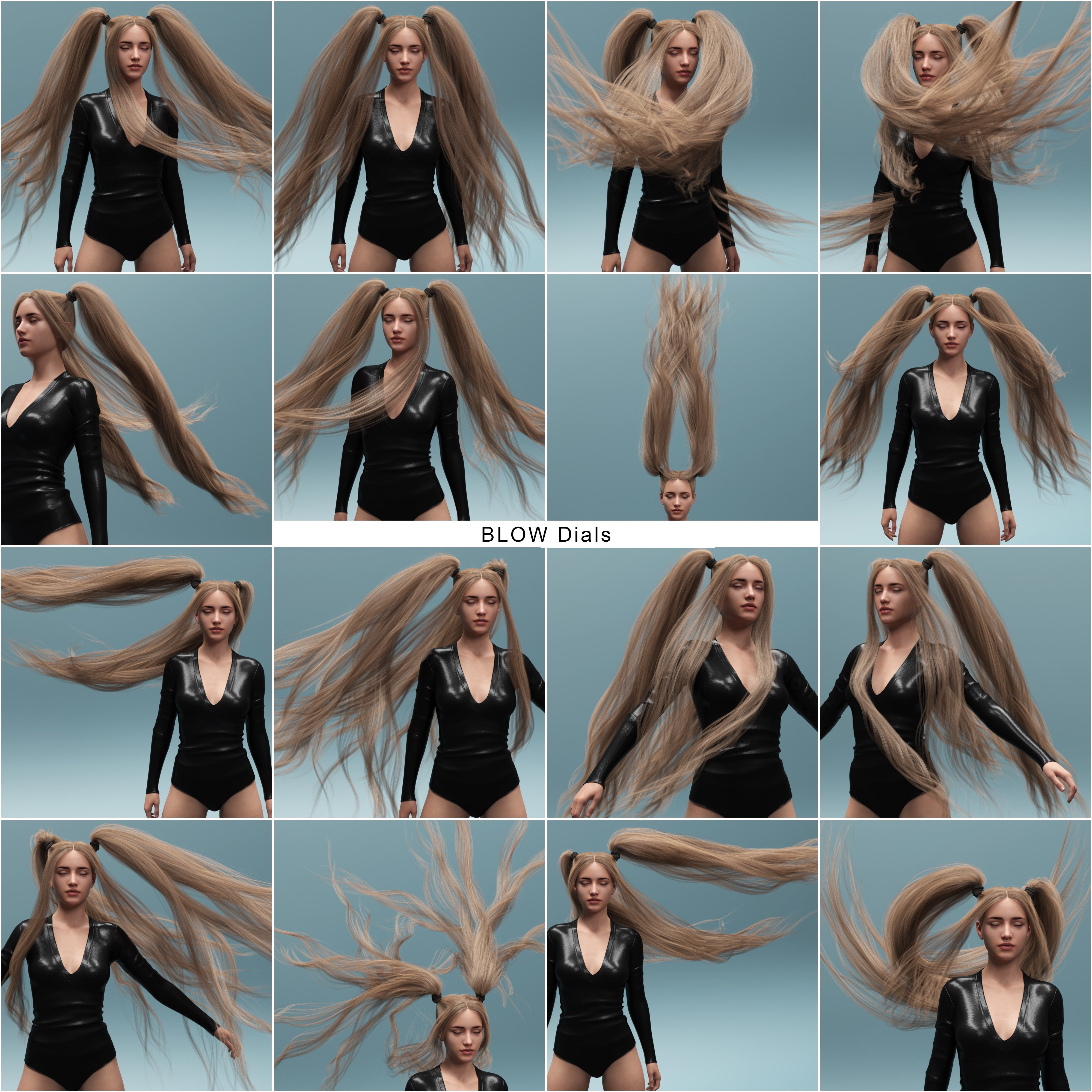 Turbulent Pigtails Hair for Genesis 8 and 8.1 Females Turbulent Pigtails Hair for Genesis 8 and 8.1 Females by: outoftouch, 3D Models by Daz 3D