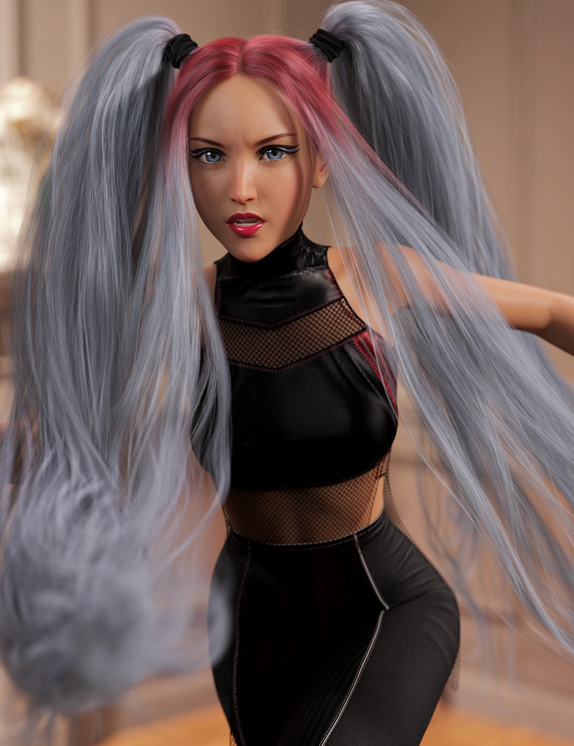 Turbulent Pigtails Hair Texture Expansion Turbulent Pigtails Hair Texture Expansion by: outoftouch, 3D Models by Daz 3D