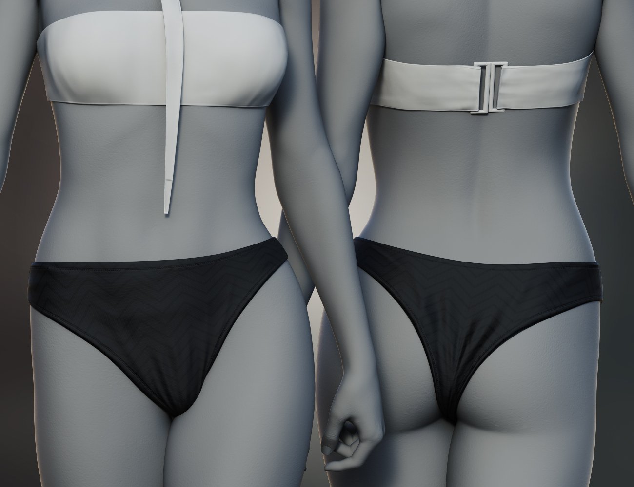Gothic Style V6 Underwear for Genesis 8 and 8.1 Females by: fjaa3d, 3D Models by Daz 3D
