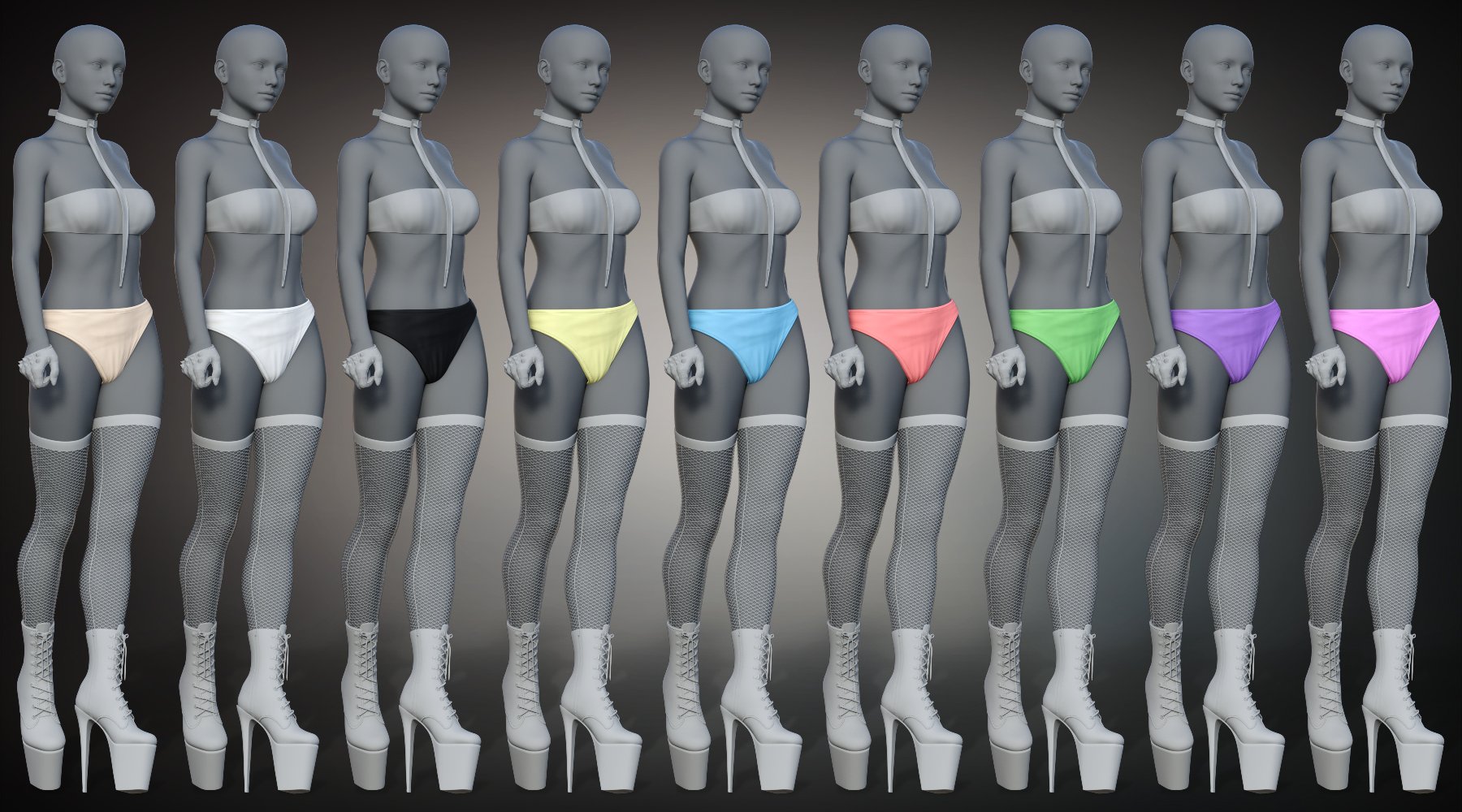 Gothic Style V6 Underwear for Genesis 8 and 8.1 Females Gothic Style V6 Underwear for Genesis 8 and 8.1 Females by: fjaa3d, 3D Models by Daz 3D