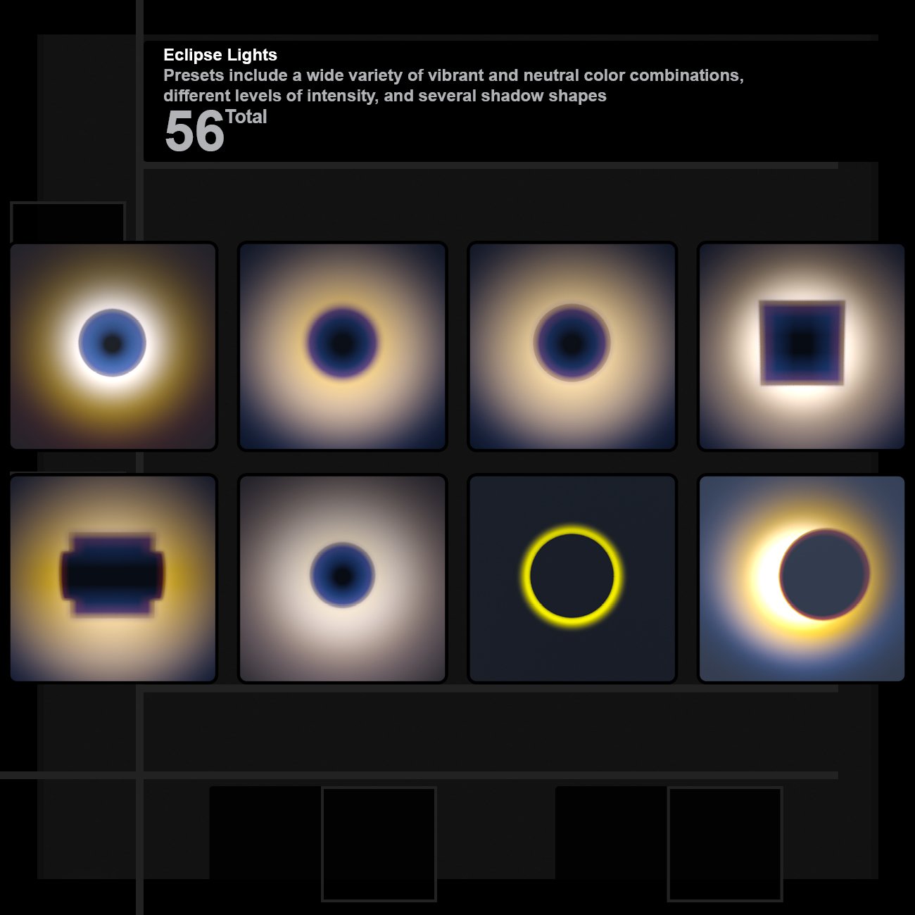 Eclipse Lights by: Marshian, 3D Models by Daz 3D