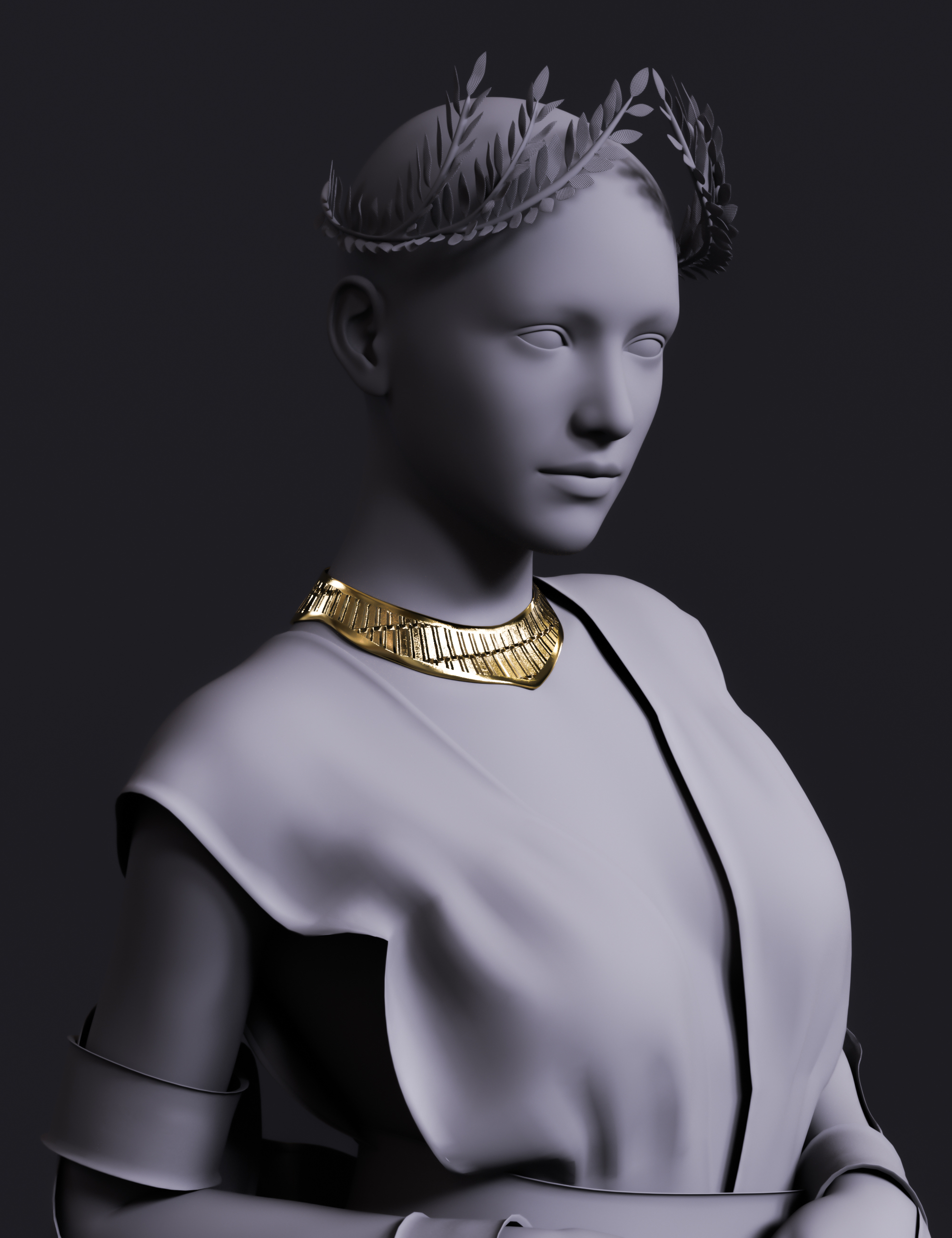 Cassandra Goddess Necklace for Genesis 8 and 8.1 Females by: Beautyworks, 3D Models by Daz 3D
