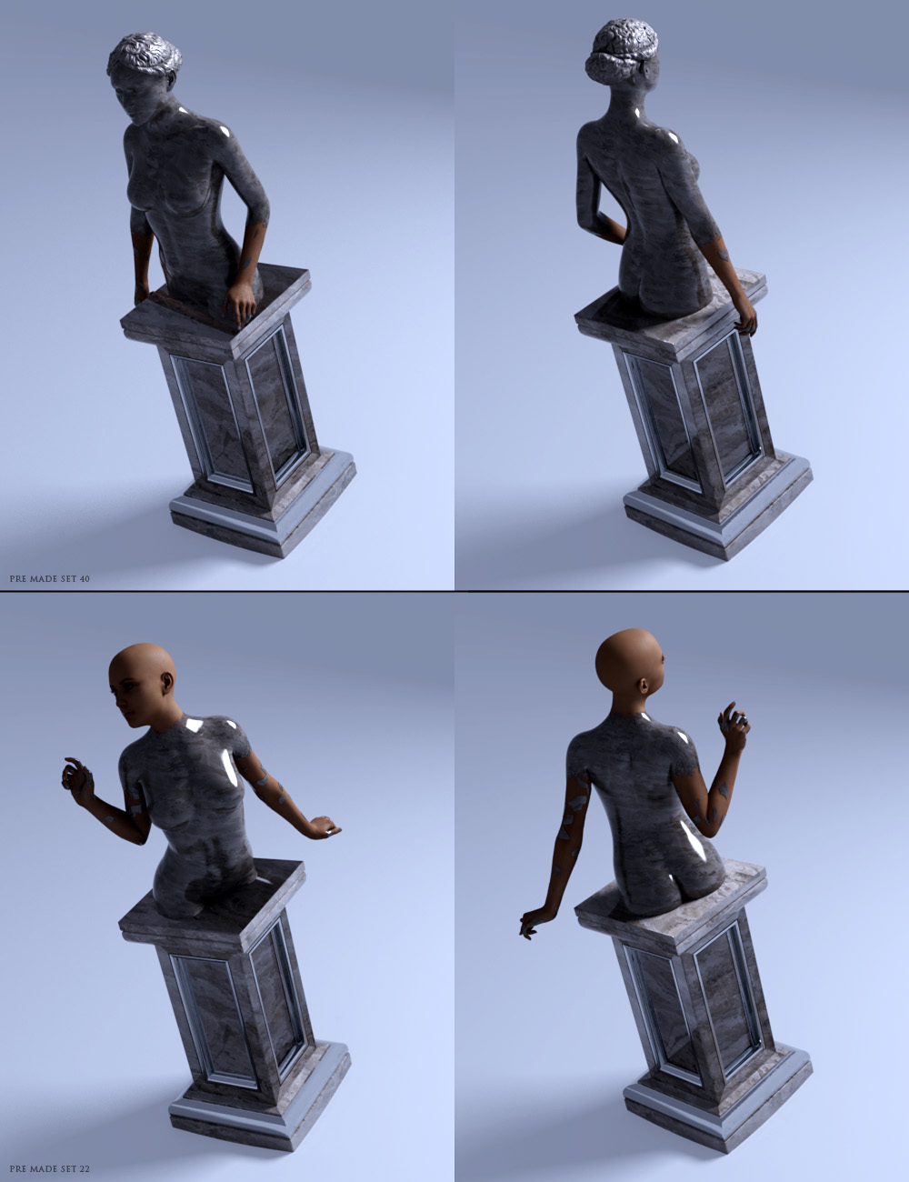 Effigy Statue Builder Presets Daz 3D