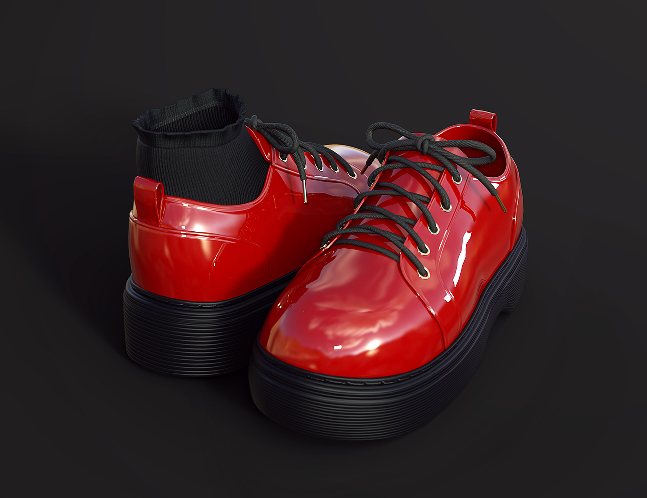 SU Round Toe Shoes for Genesis 8 and 8.1 Females by: Sue Yee, 3D Models by Daz 3D