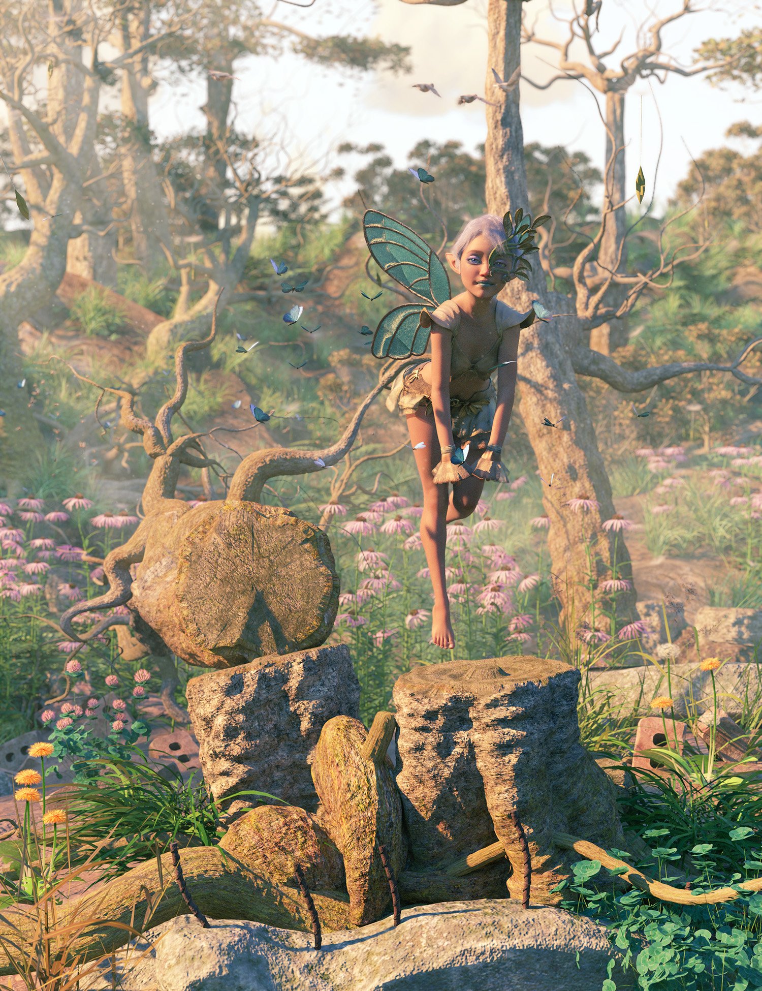 Tanglewood Stumpery - Fairy Tale Tree Stumps, Dead and Fallen Trees Tanglewood Stumpery - Fairy Tale Tree Stumps, Dead and Fallen Trees by: MartinJFrost, 3D Models by Daz 3D
