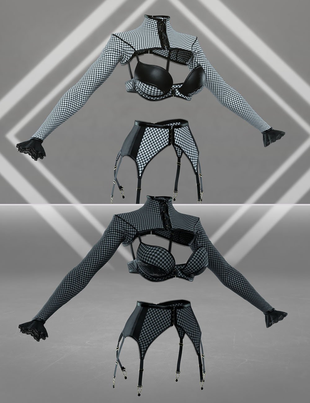 Texture Expansion for Onyx Lace Outfit by: Herschel Hoffmeyer, 3D Models by Daz 3D