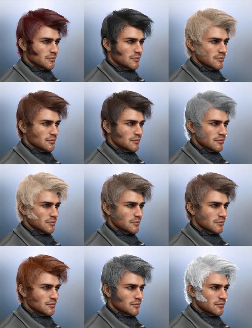 Redz dForce Viscount Hair for Genesis 8 and 8.1 Males Redz dForce Viscount Hair for Genesis 8 and 8.1 Males by: RedzStudio, 3D Models by Daz 3D