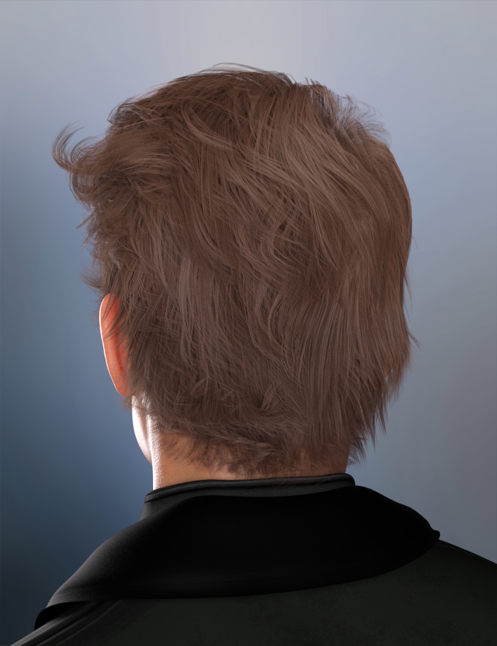 Redz dForce Viscount Hair for Genesis 8 and 8.1 Males by: RedzStudio, 3D Models by Daz 3D