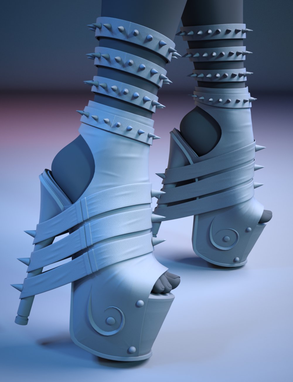 Luna High Heels Alpha for Genesis 8 and 8.1 Females by: HM, 3D Models by Daz 3D