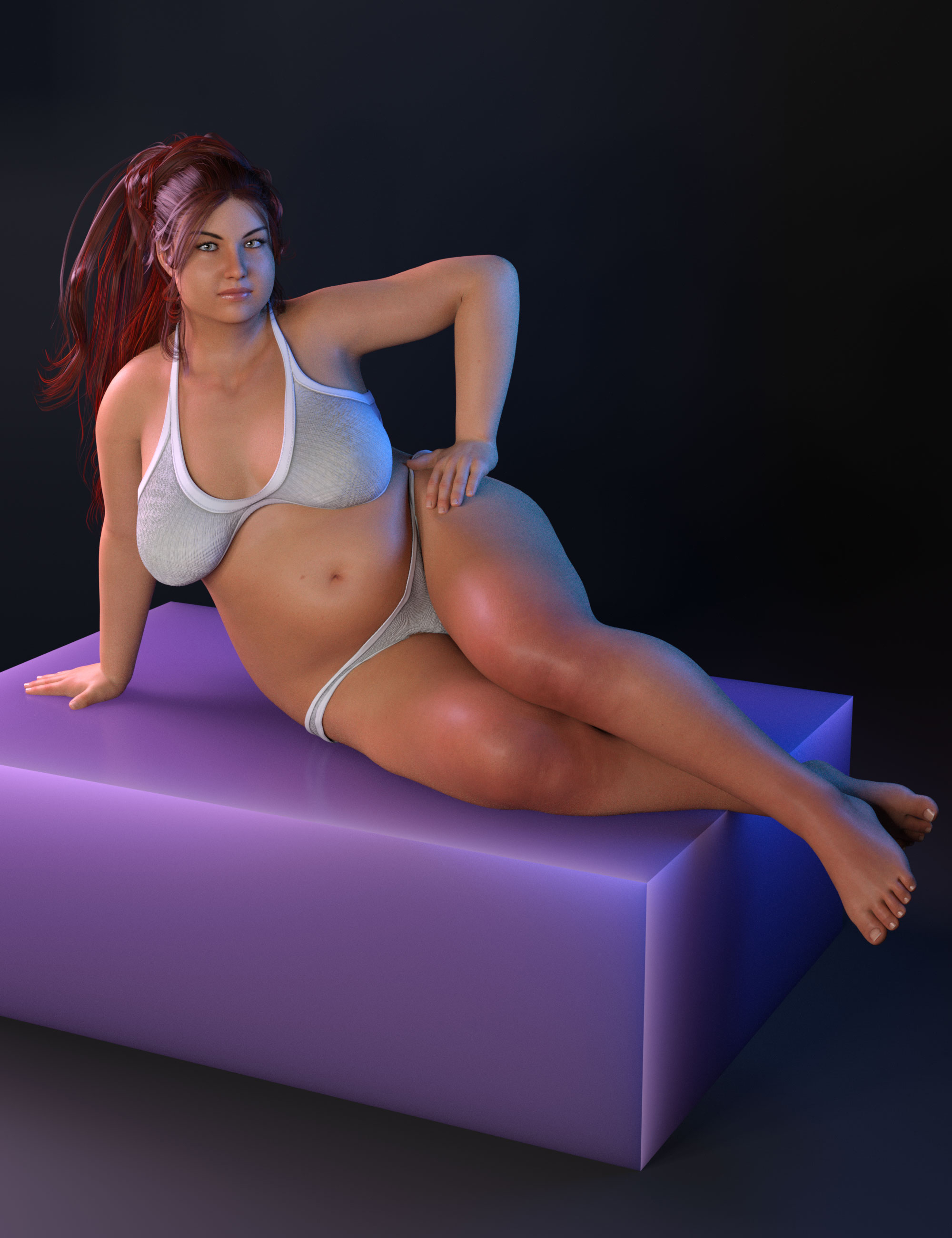 Squishy Human for Genesis 8 and 8.1 Female by: Lyrra MadrilFeralFey, 3D Models by Daz 3D