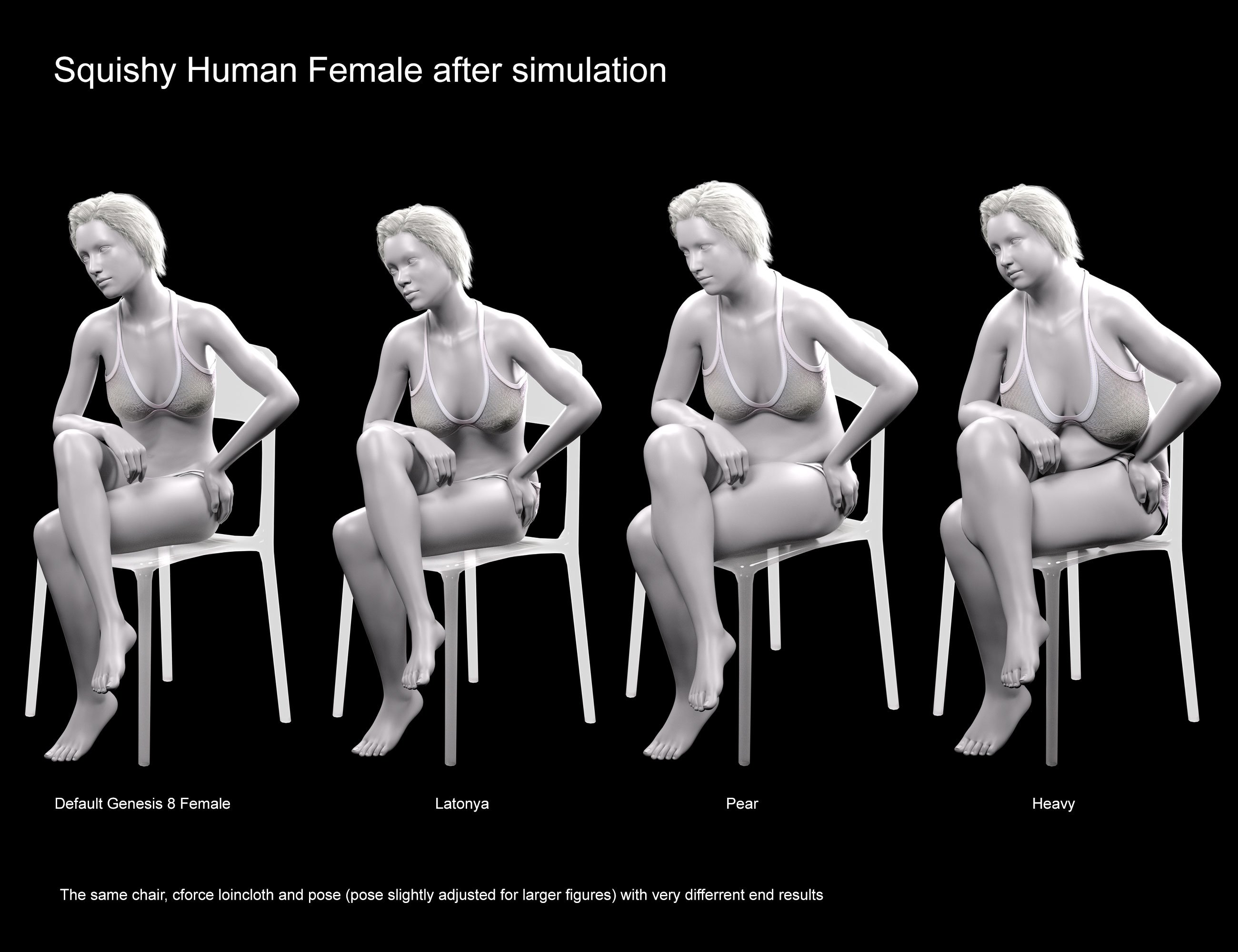 Squishy Human for Genesis 8 and 8.1 Female by: Lyrra MadrilFeralFey, 3D Models by Daz 3D