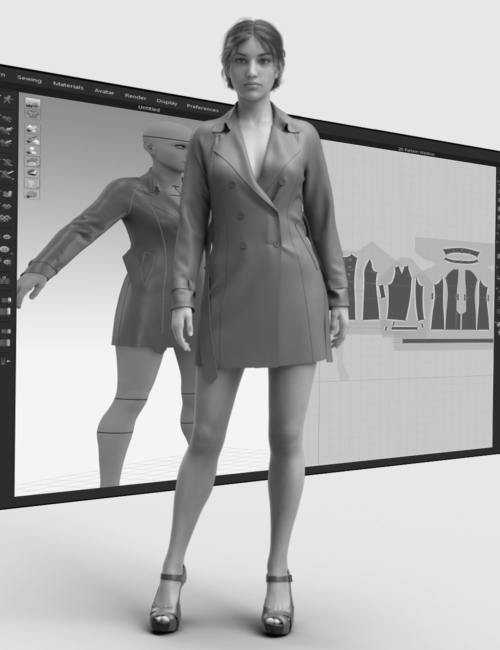 Female Walking Construction Set for Genesis 8 and 8.1 Females by: Havanalibere, 3D Models by Daz 3D
