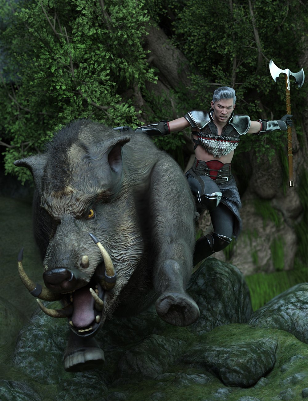 Boar Rage Poses for Kento 8.1 and Battle Boar