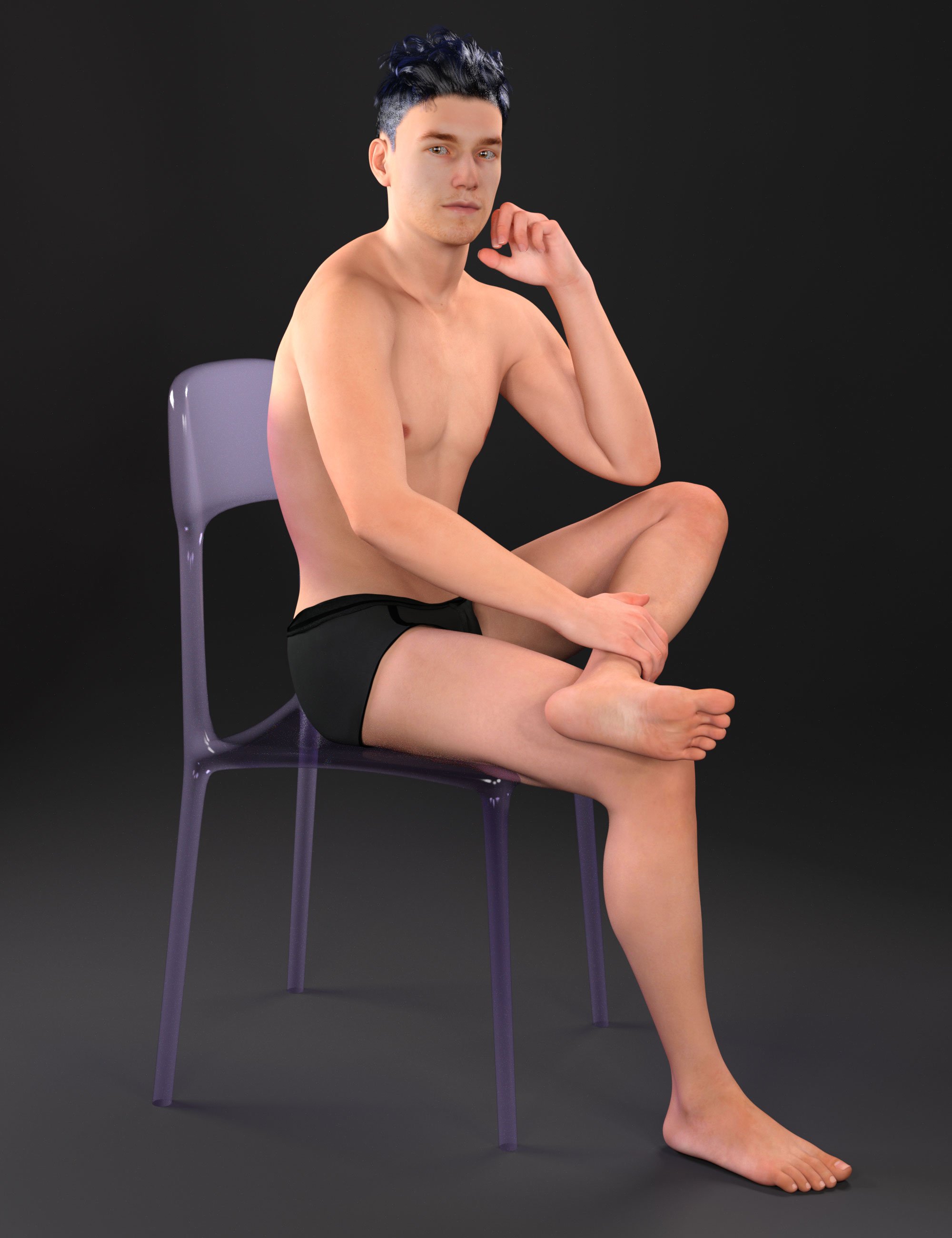 Squishy Human for Genesis 8 and 8.1 Male by: Lyrra MadrilFeralFey, 3D Models by Daz 3D