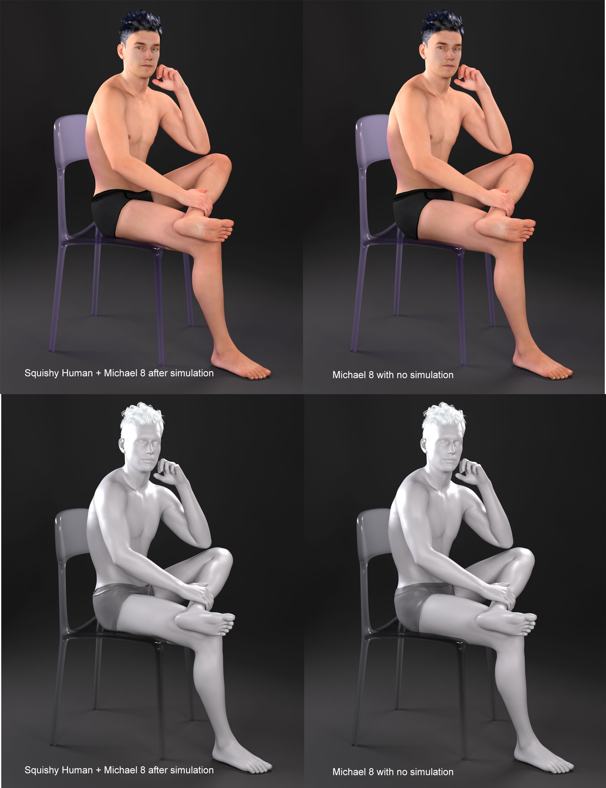 Squishy Human for Genesis 8 and 8.1 Male Squishy Human for Genesis 8 and 8.1 Male by: Lyrra MadrilFeralFey, 3D Models by Daz 3D