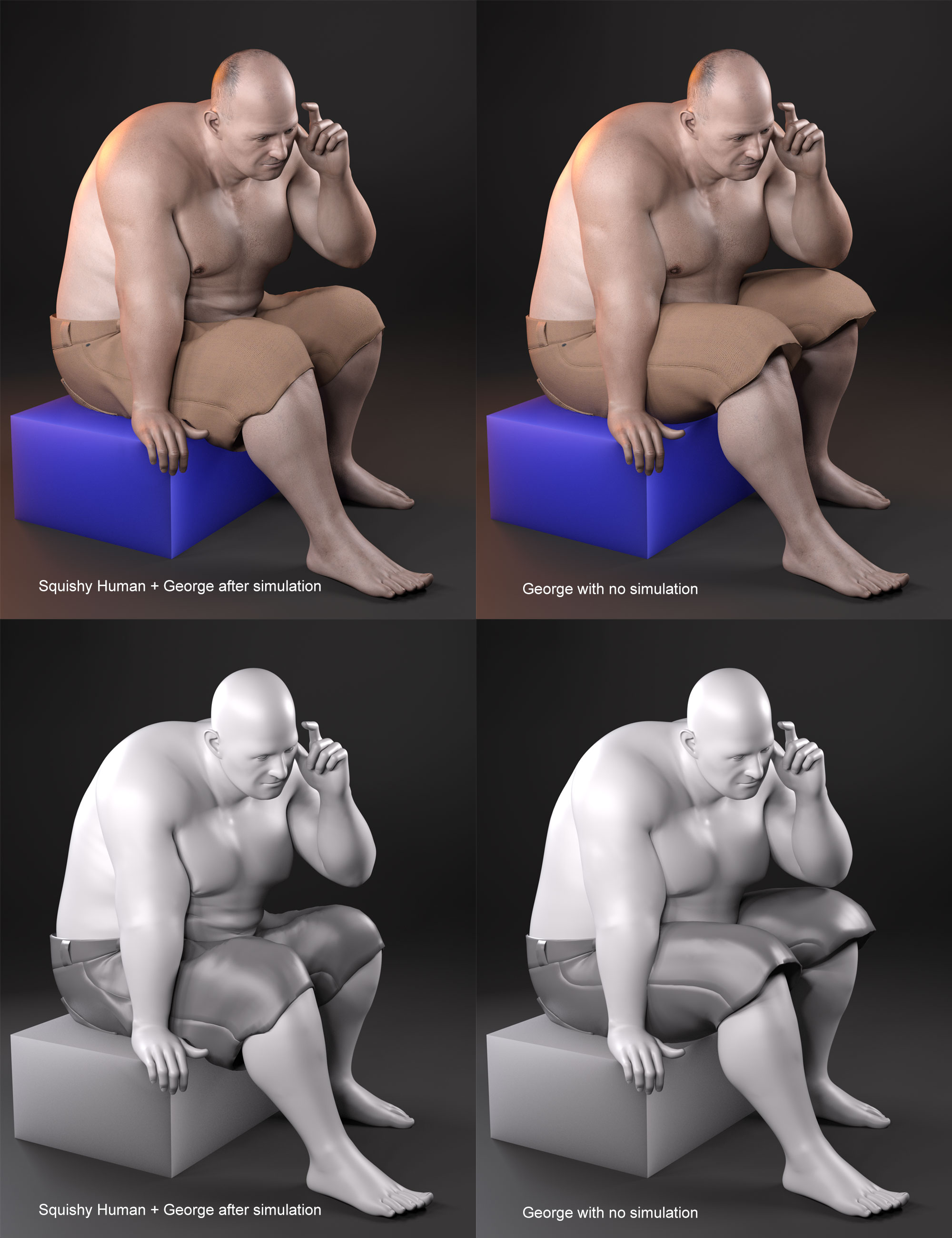 Squishy Human for Genesis 8 and 8.1 Male Squishy Human for Genesis 8 and 8.1 Male by: Lyrra MadrilFeralFey, 3D Models by Daz 3D