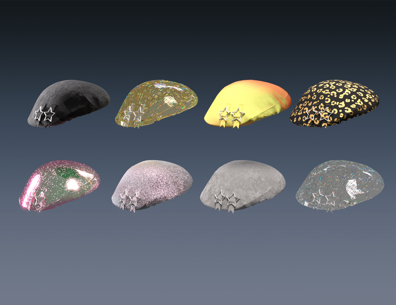 Shooting Star Beret for Genesis 8 and 8.1 Females