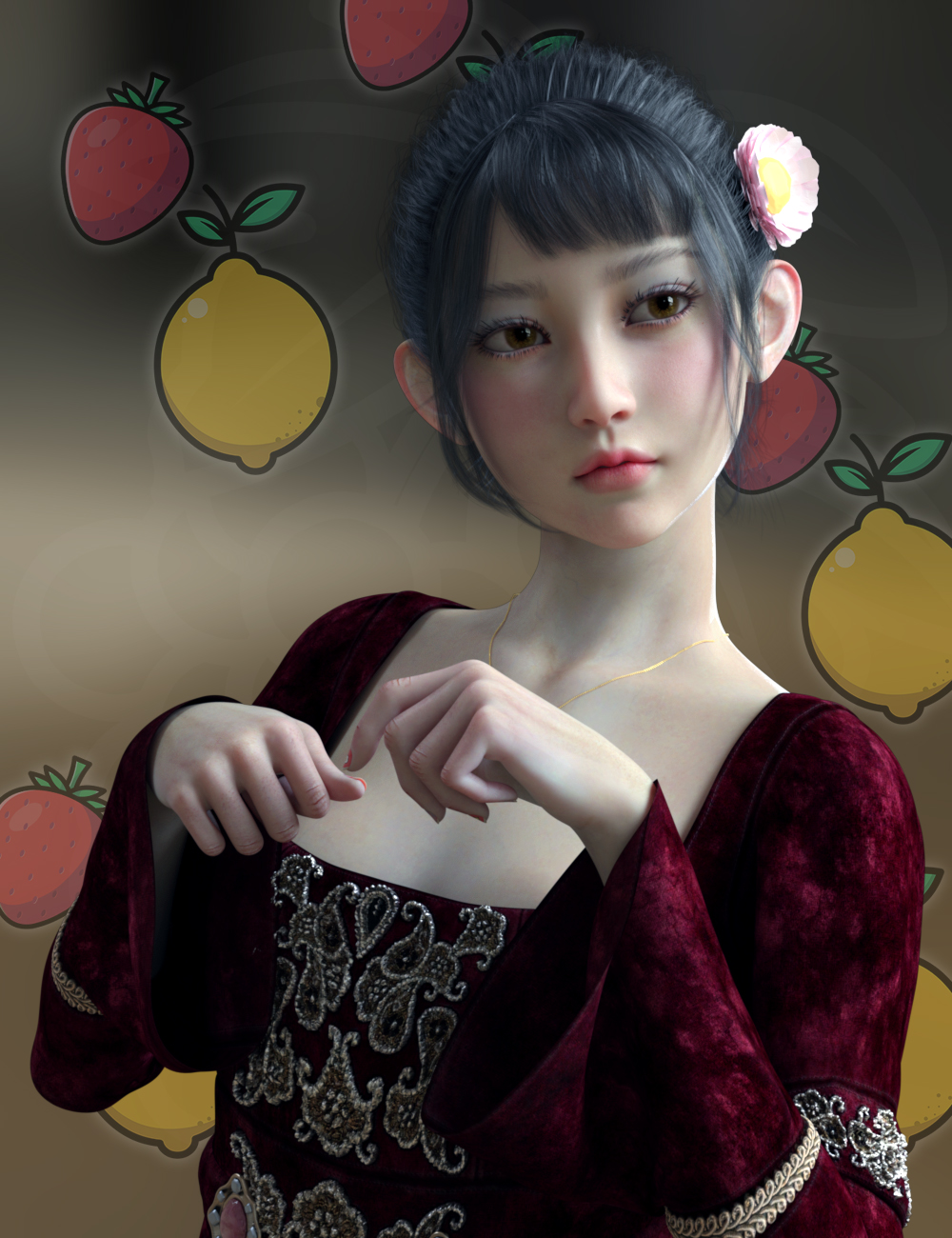 Vo Hataru for Genesis 8.1 Female by: VOOTW, 3D Models by Daz 3D