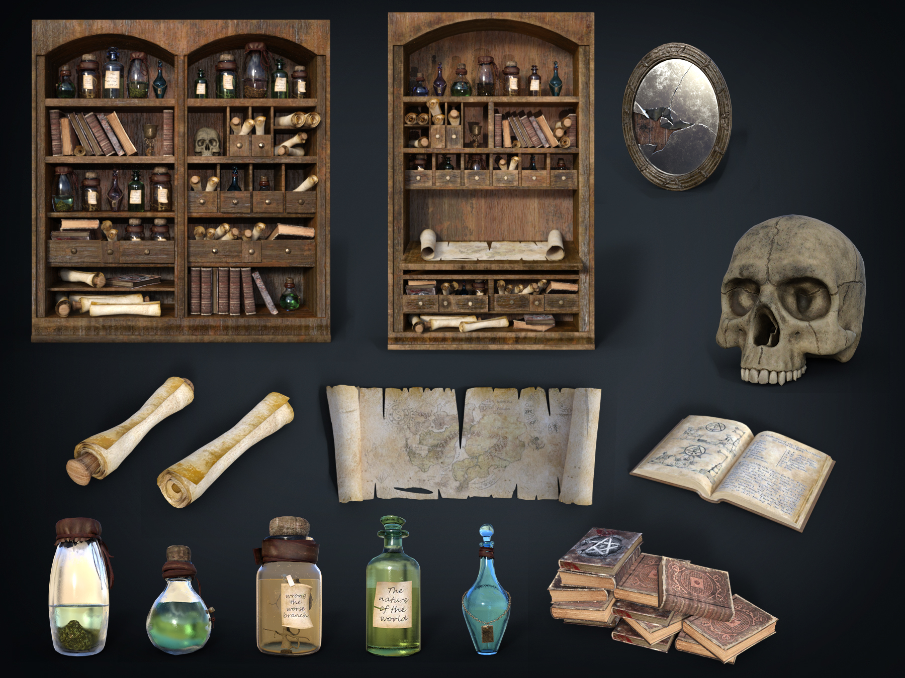 KuJ Magic Wizard Bundle | Daz 3D