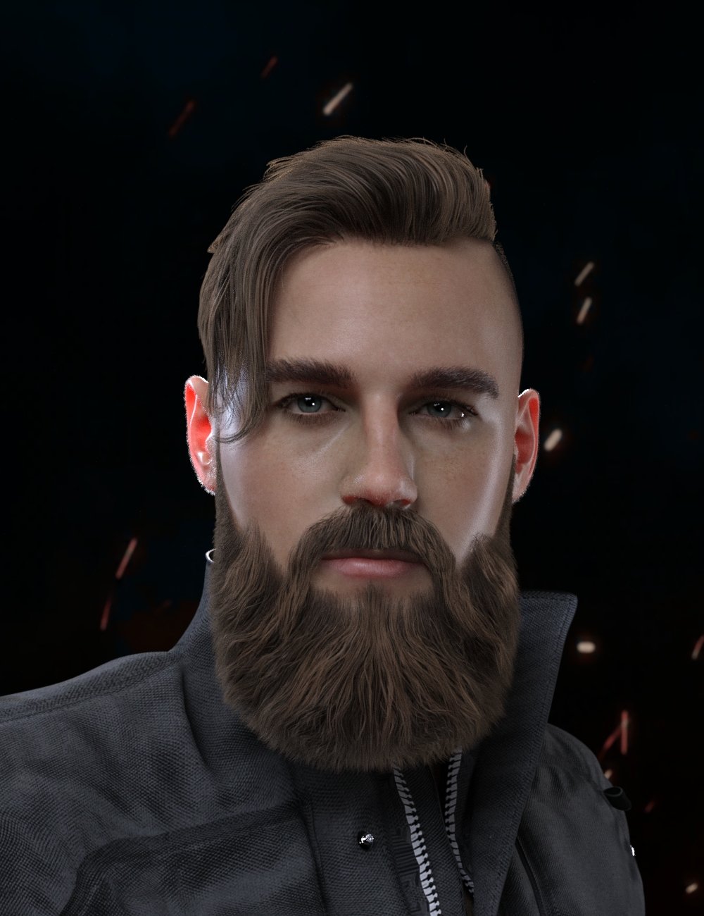 Torien Pompadour Hair and Full Beard for Genesis 8 and 8.1 Males Torien Pompadour Hair and Full Beard for Genesis 8 and 8.1 Males by: Neftis3D, 3D Models by Daz 3D