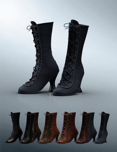 CB Clementine Boots for Genesis 8 and 8.1 Females by: CynderBlue, 3D Models by Daz 3D