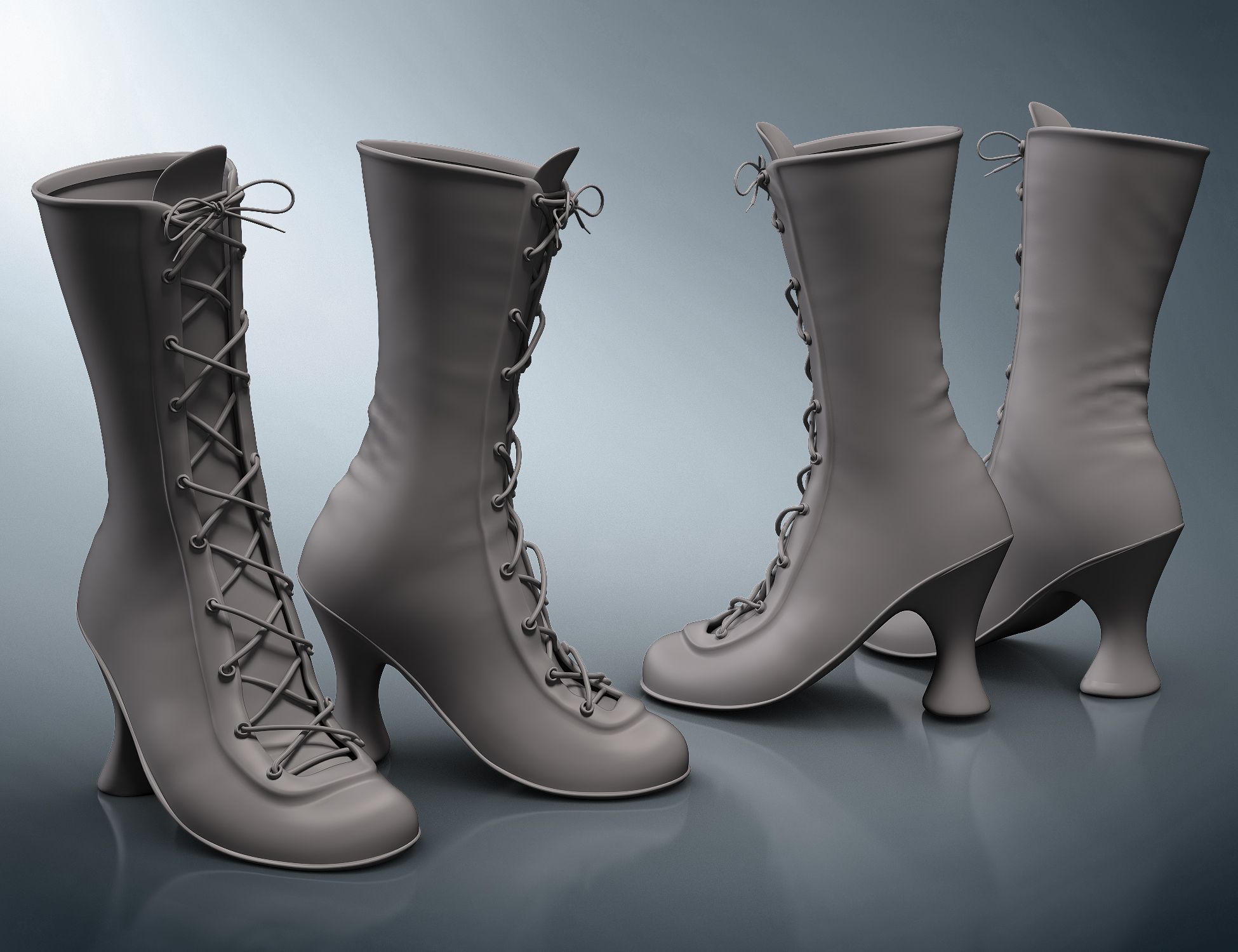 CB Clementine Boots for Genesis 8 and 8.1 Females by: CynderBlue, 3D Models by Daz 3D