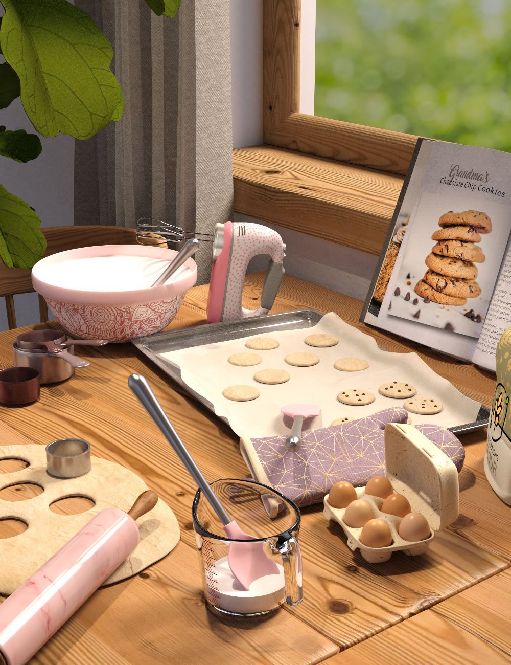 Hobby Props Baking Hobby Props Baking by: SilvaAnt3d, 3D Models by Daz 3D