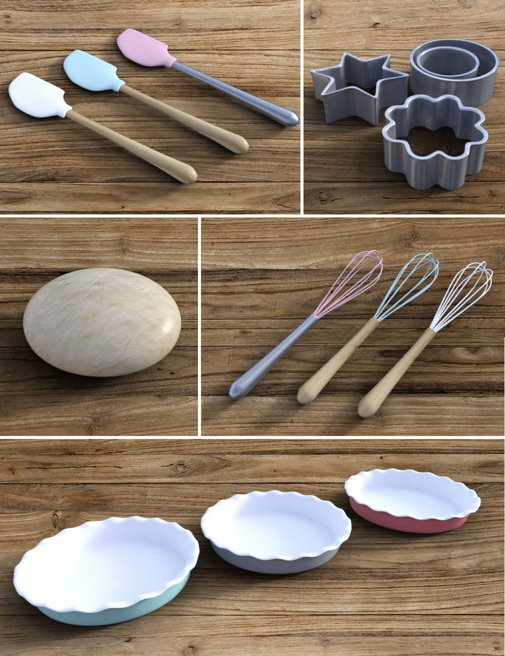 Hobby Props Baking Hobby Props Baking by: SilvaAnt3d, 3D Models by Daz 3D