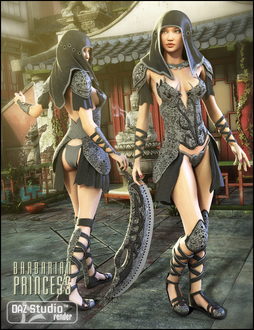 Barbarian Princess by: Morris, 3D Models by Daz 3D