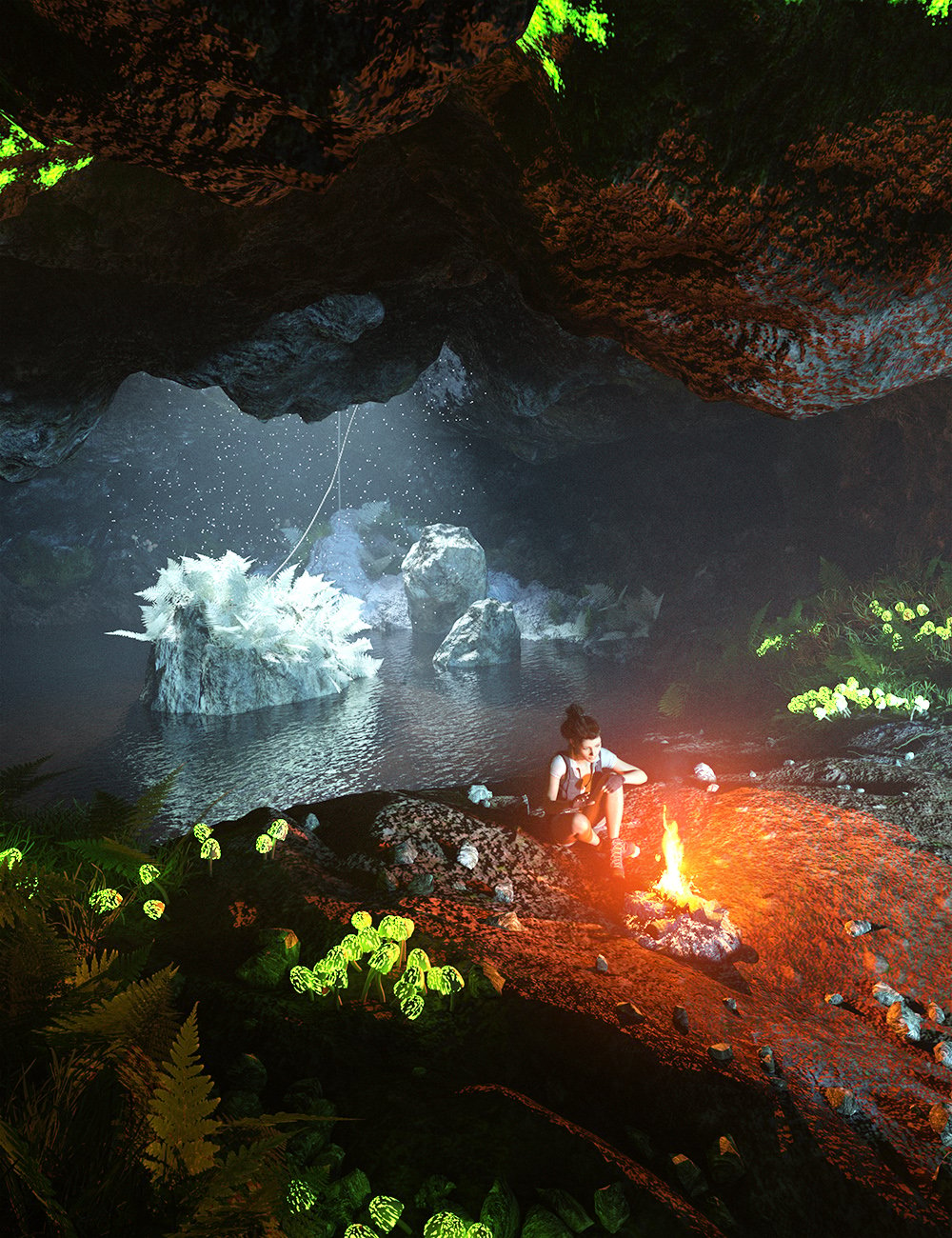 Gangrel's Cave by: Predatron, 3D Models by Daz 3D