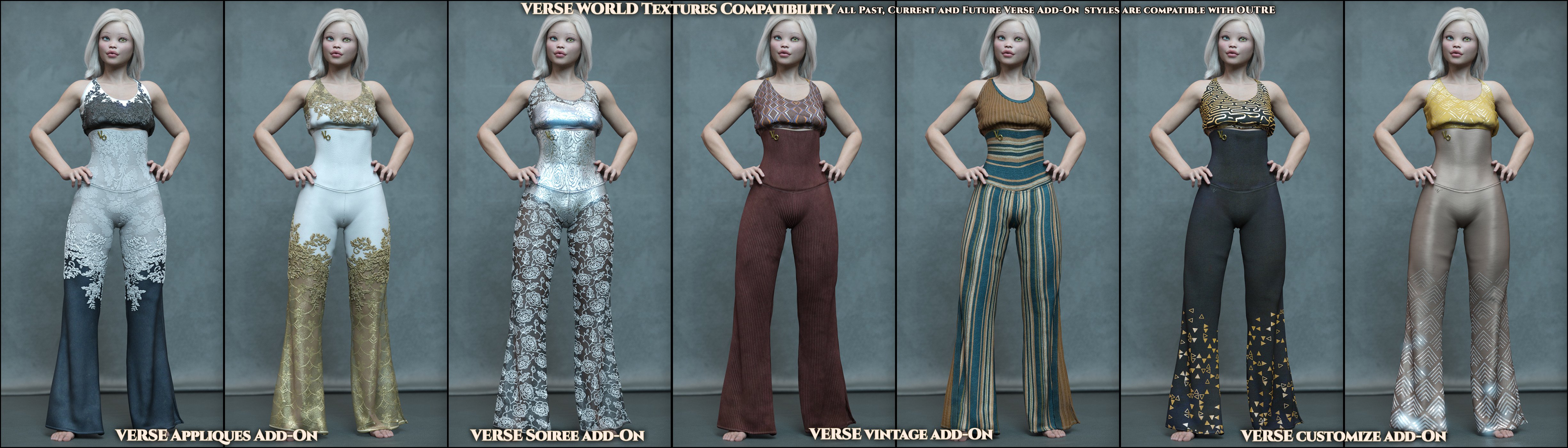 Verse Outre Outfit for Genesis 8 and 8.1 Females Verse Outre Outfit for Genesis 8 and 8.1 Females by: Aeon Soul, 3D Models by Daz 3D