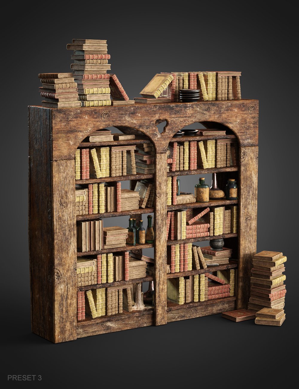 The Alchemist Workshop Props - Book Set The Alchemist Workshop Props - Book Set by: Dekogon Studios, 3D Models by Daz 3D