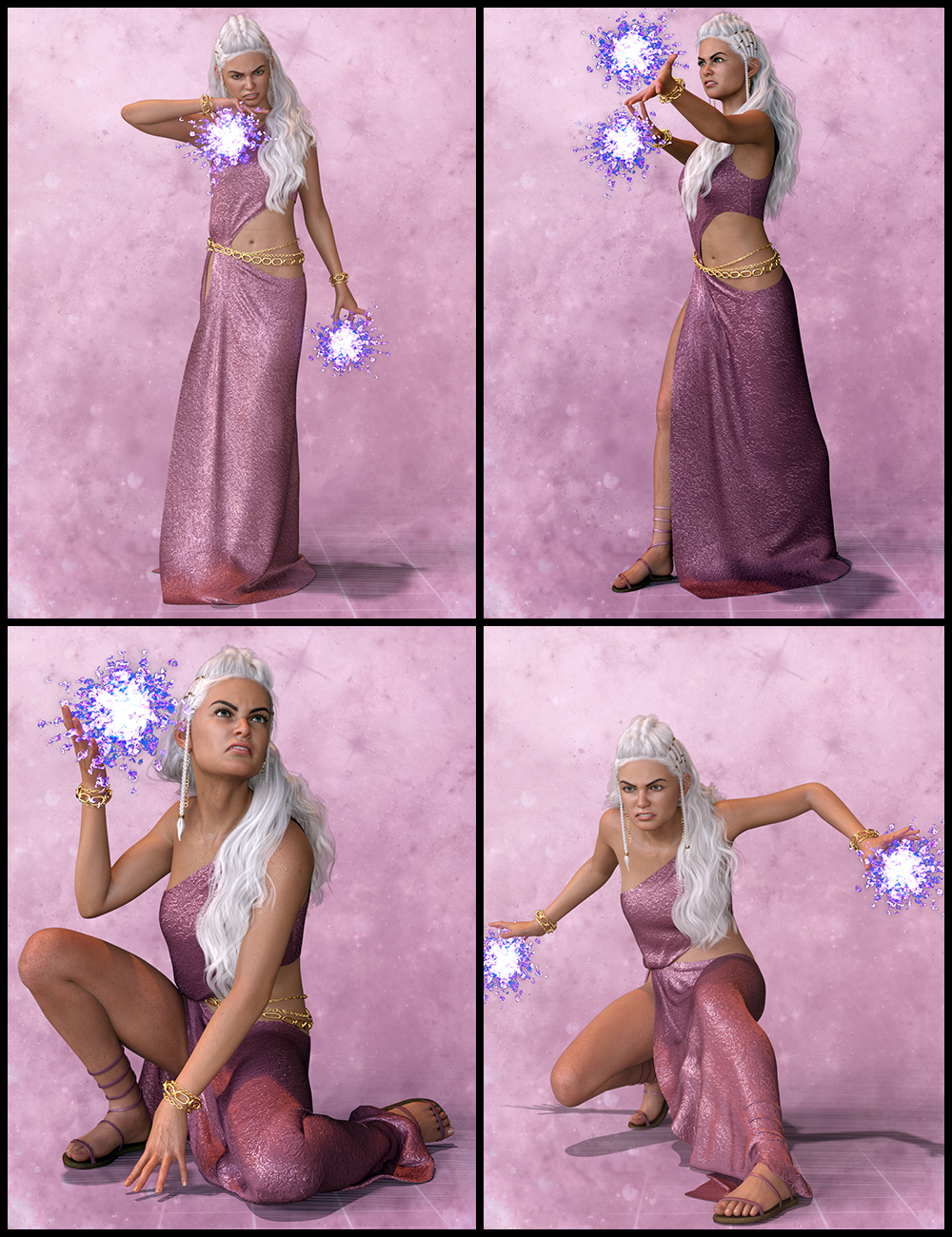 IGD Conjuring Poses for Arcadia 8.1 by: Islandgirl, 3D Models by Daz 3D