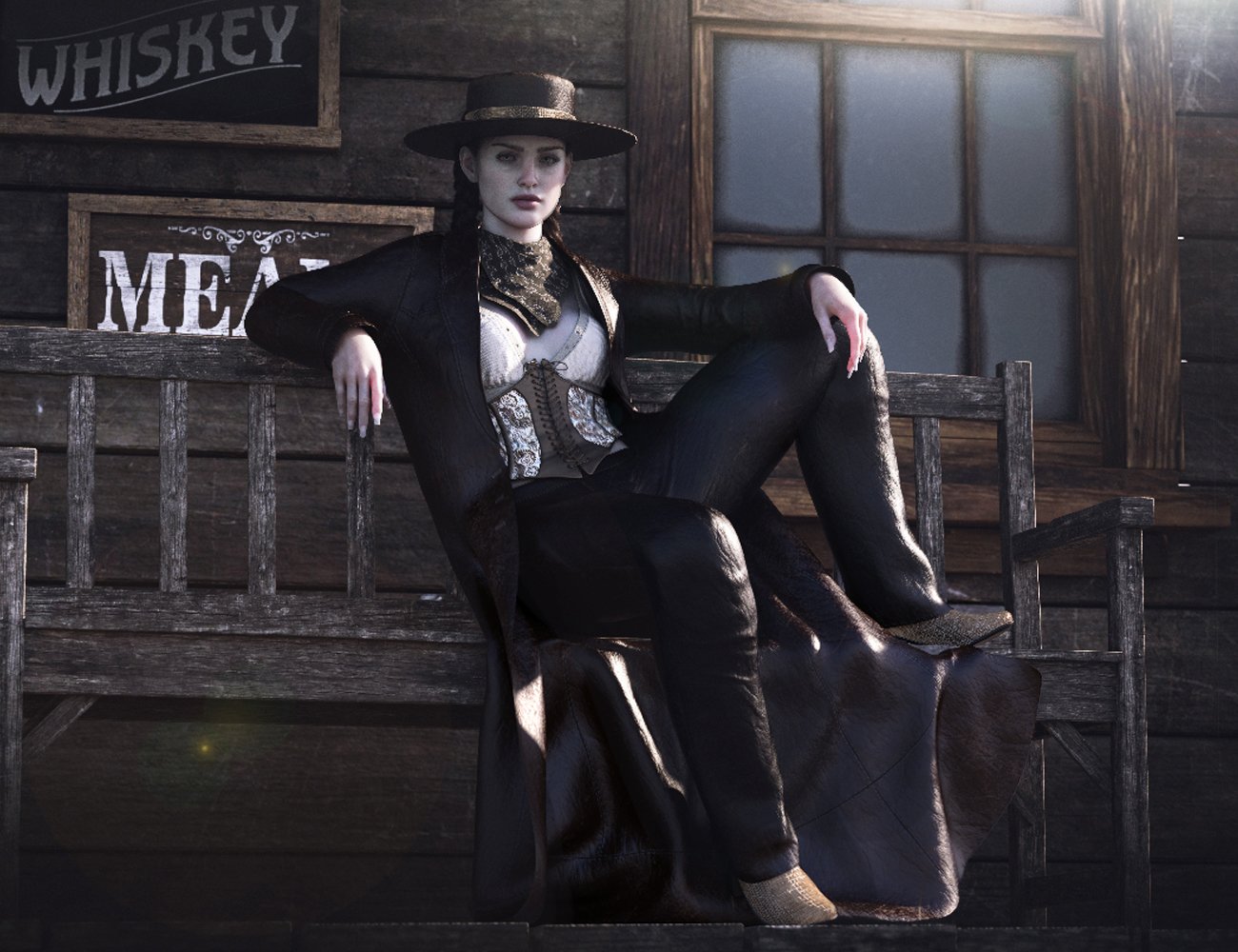 CB Willa Clothing Set with dForce for Genesis 8 and 8.1 Females Bundle