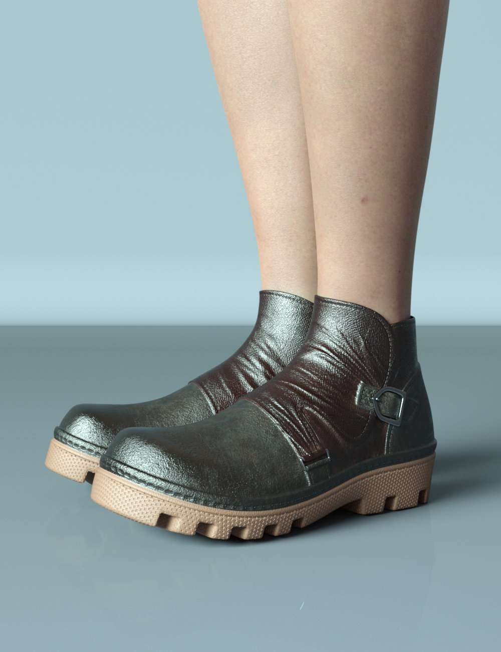SPR 2-in-1 Flat Shoes for Genesis 8.1 Female by: Sprite, 3D Models by Daz 3D