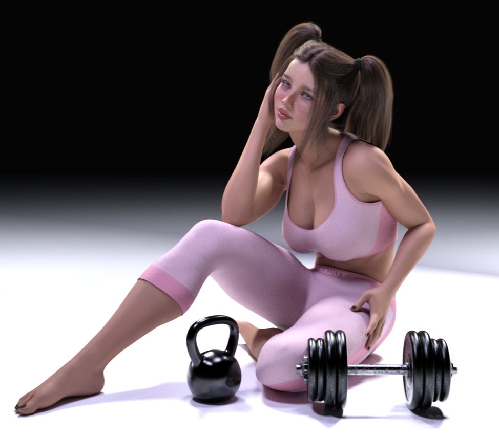 FG Workout Outfit for Genesis 8 and 8.1 Females FG Workout Outfit for Genesis 8 and 8.1 Females by: Ironman, 3D Models by Daz 3D