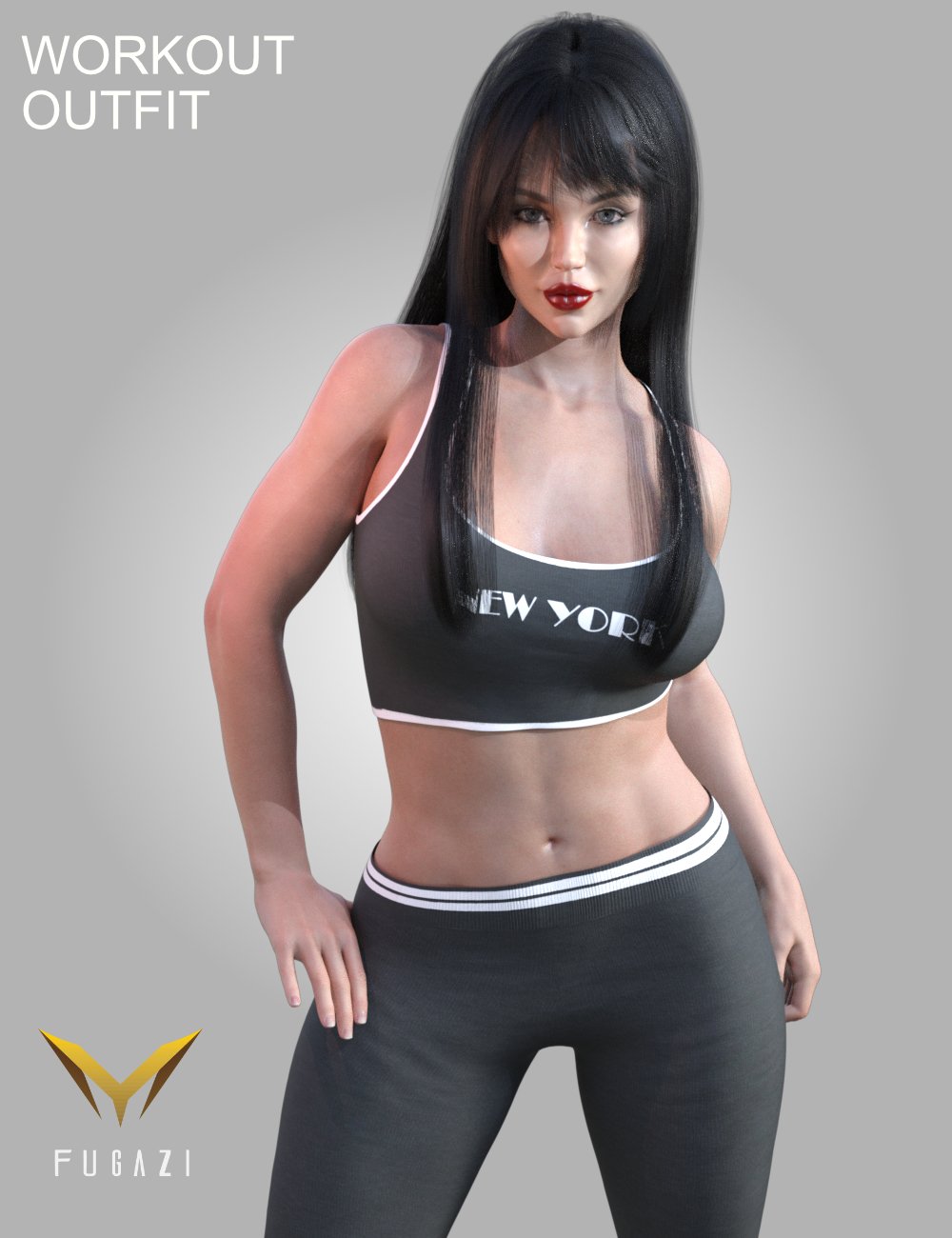 FG Workout Outfit for Genesis 8 and 8.1 Females FG Workout Outfit for Genesis 8 and 8.1 Females by: Ironman, 3D Models by Daz 3D