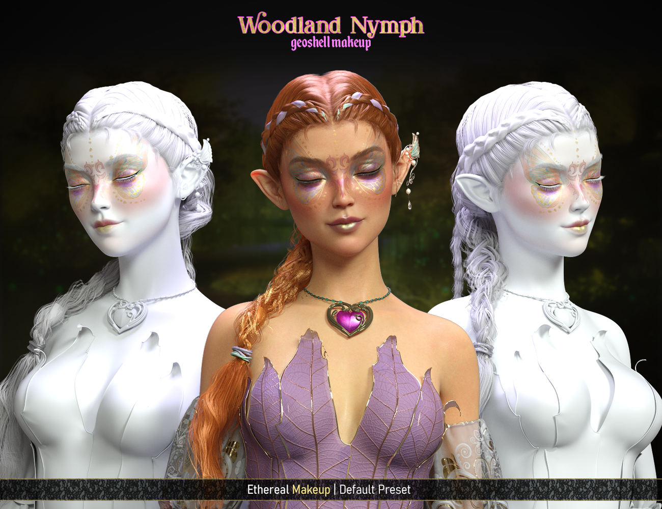 FPE Woodland Nymph Geoshell Makeup for Genesis 8.1 Female FPE Woodland Nymph Geoshell Makeup for Genesis 8.1 Female by: FenixPhoenixEsid, 3D Models by Daz 3D