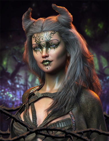 FPE Woodland Witch Geoshell Makeup for Genesis 8.1 Female FPE Woodland Witch Geoshell Makeup for Genesis 8.1 Female by: FenixPhoenixEsid, 3D Models by Daz 3D
