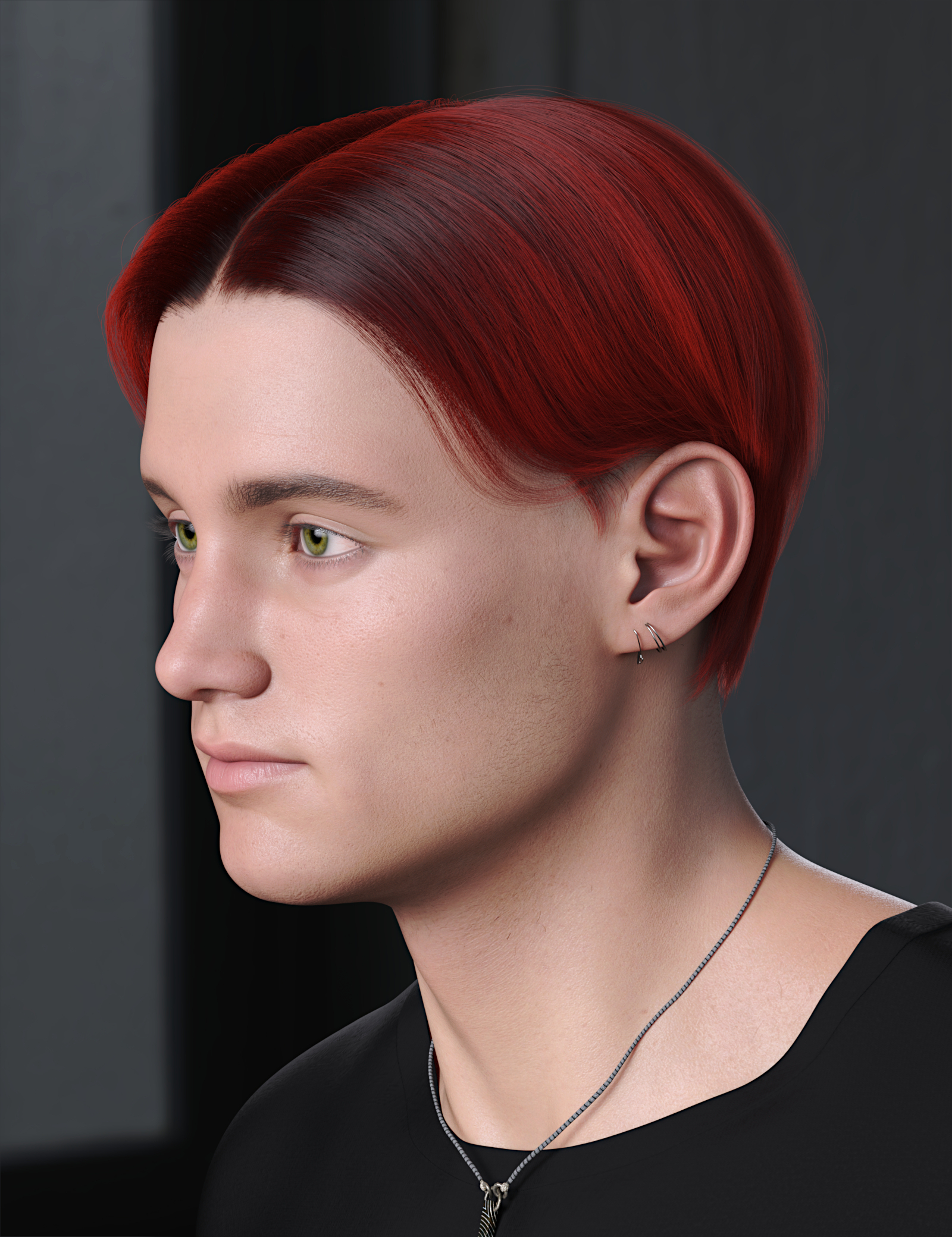 90s Boyband Hair for Genesis 8 and 8.1 Males by: Toyen, 3D Models by Daz 3D