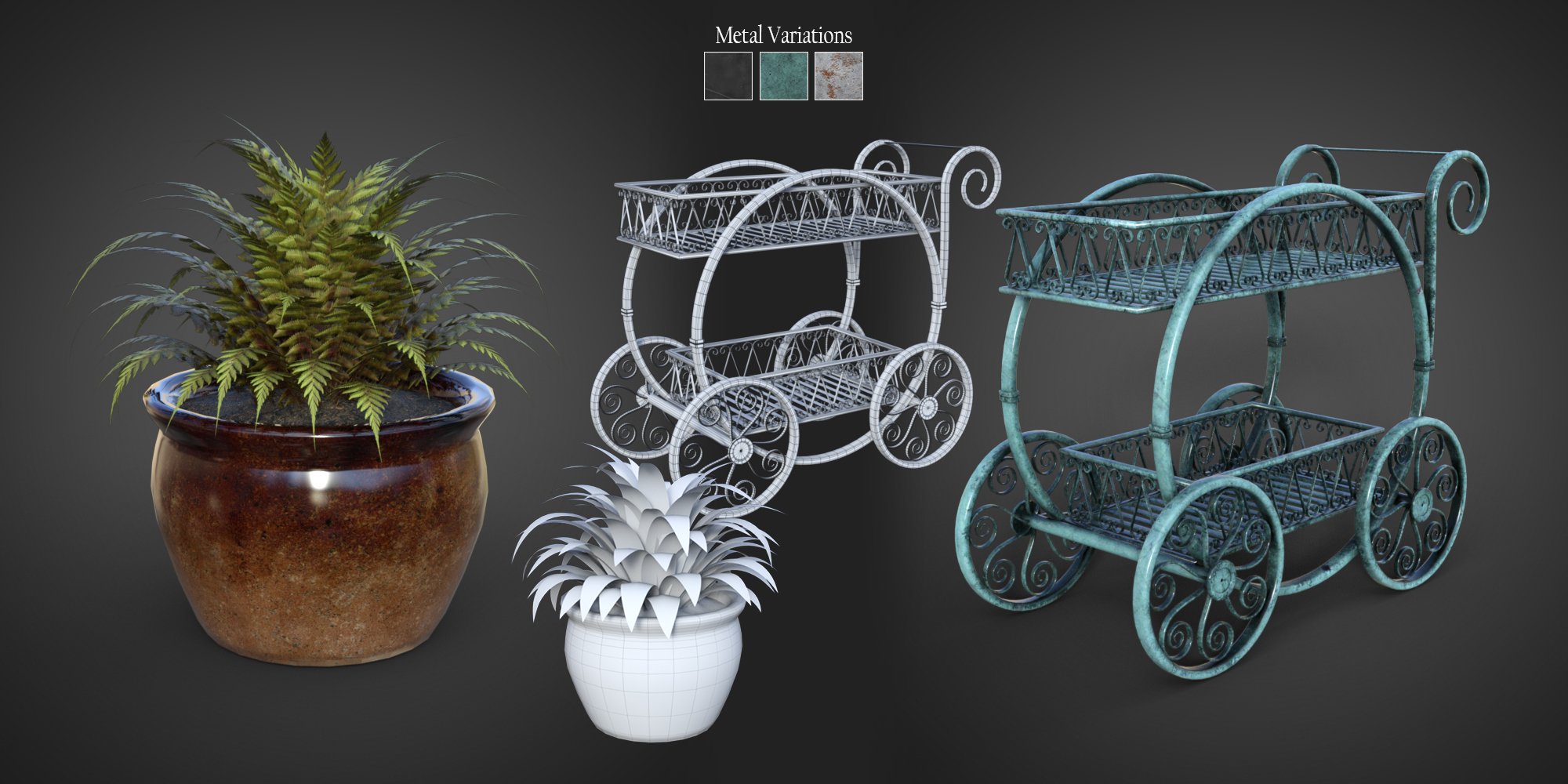 B.E.T.T.Y. Garden Furniture 01 by: B.E.T.T.Y, 3D Models by Daz 3D